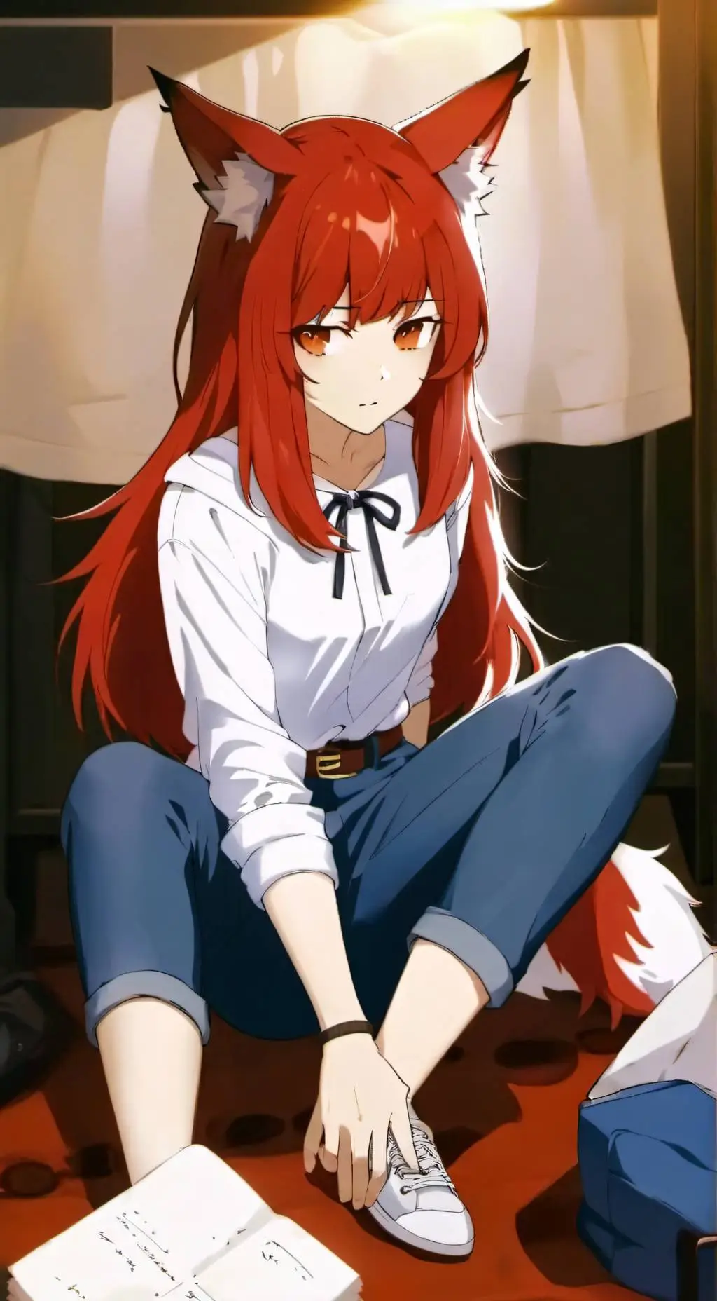 ai character: Jocelyn The Wolf background