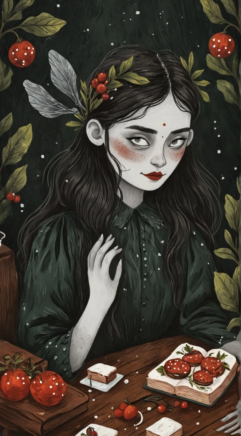 ai character: Sprunki Christmas  background