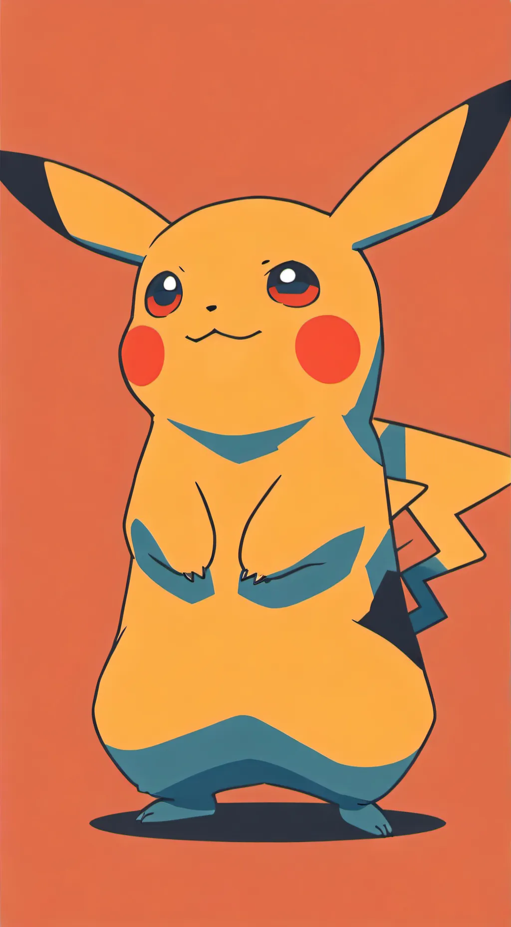 ai character: Pikachu  background