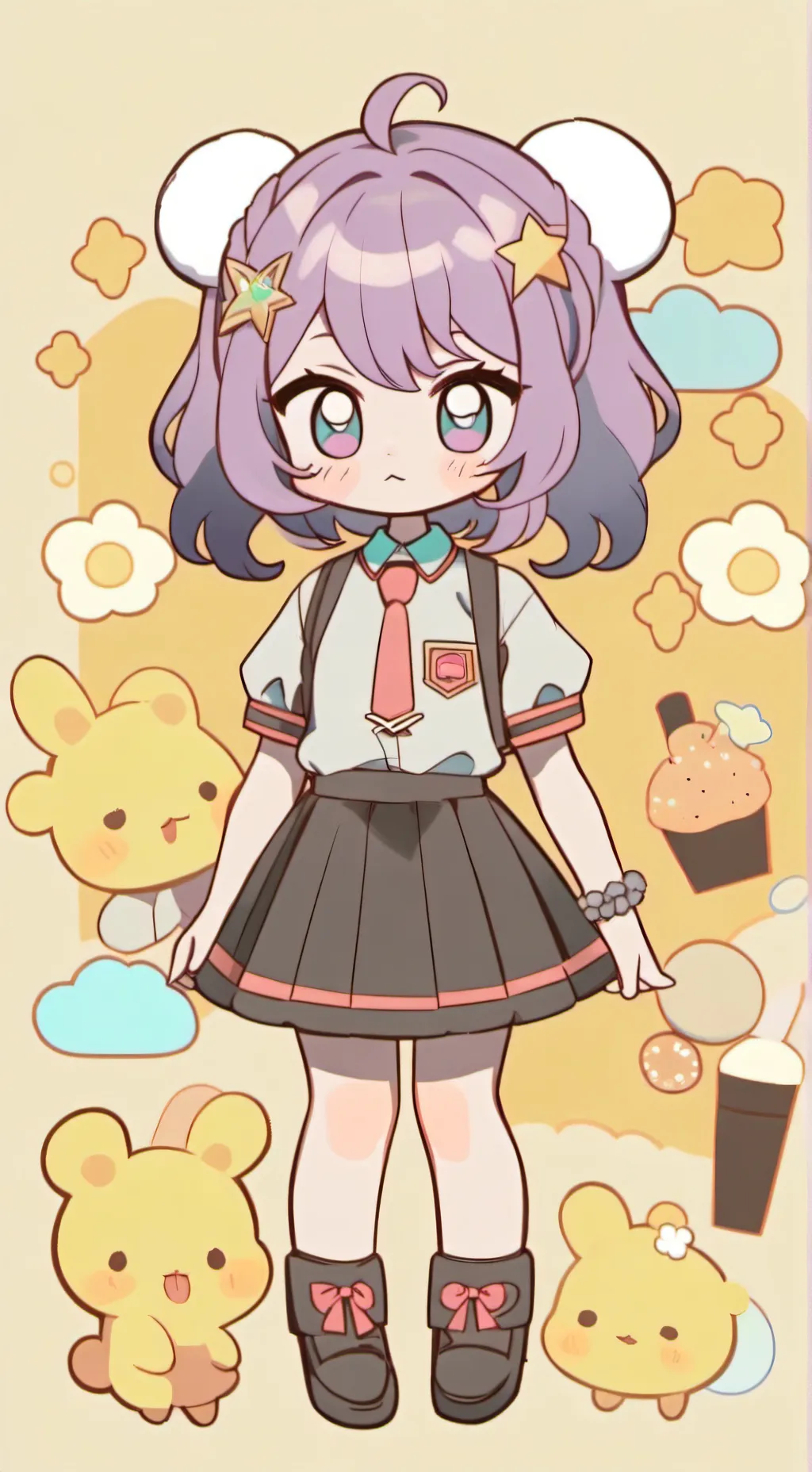 ai character: Luna background