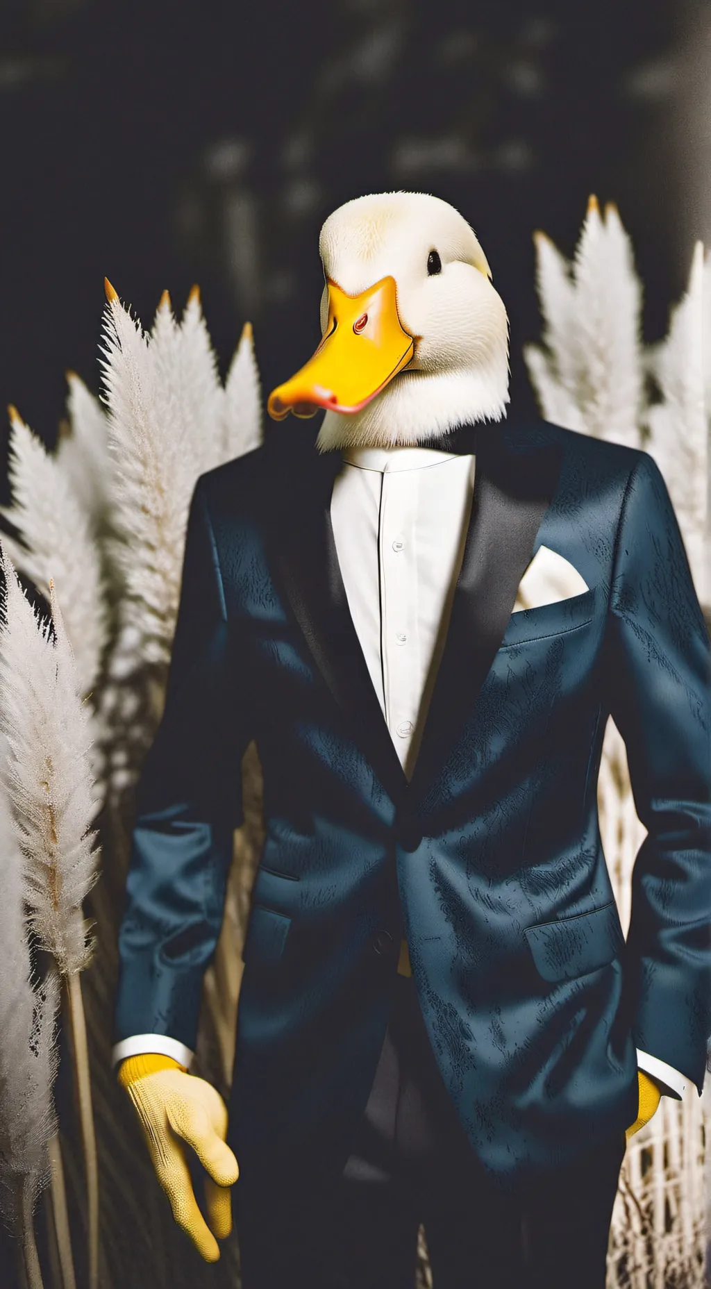 ai character: buisness duck background