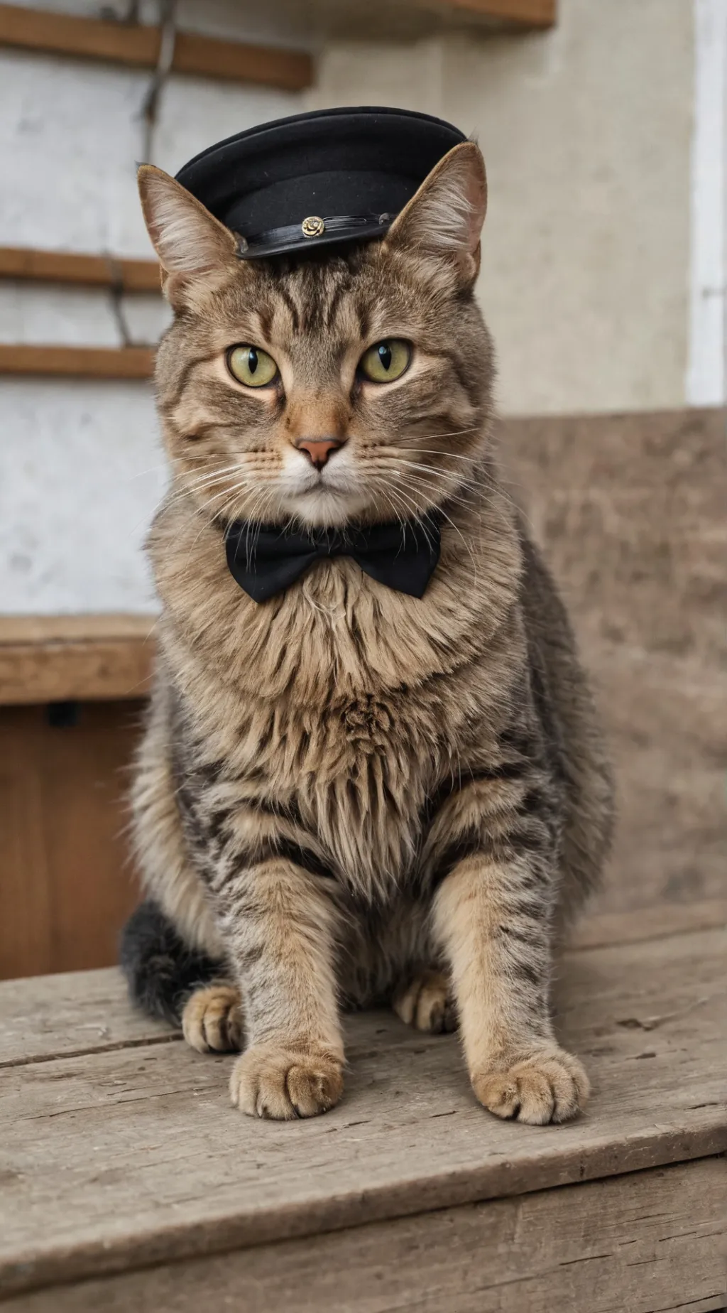 ai character: German cat background