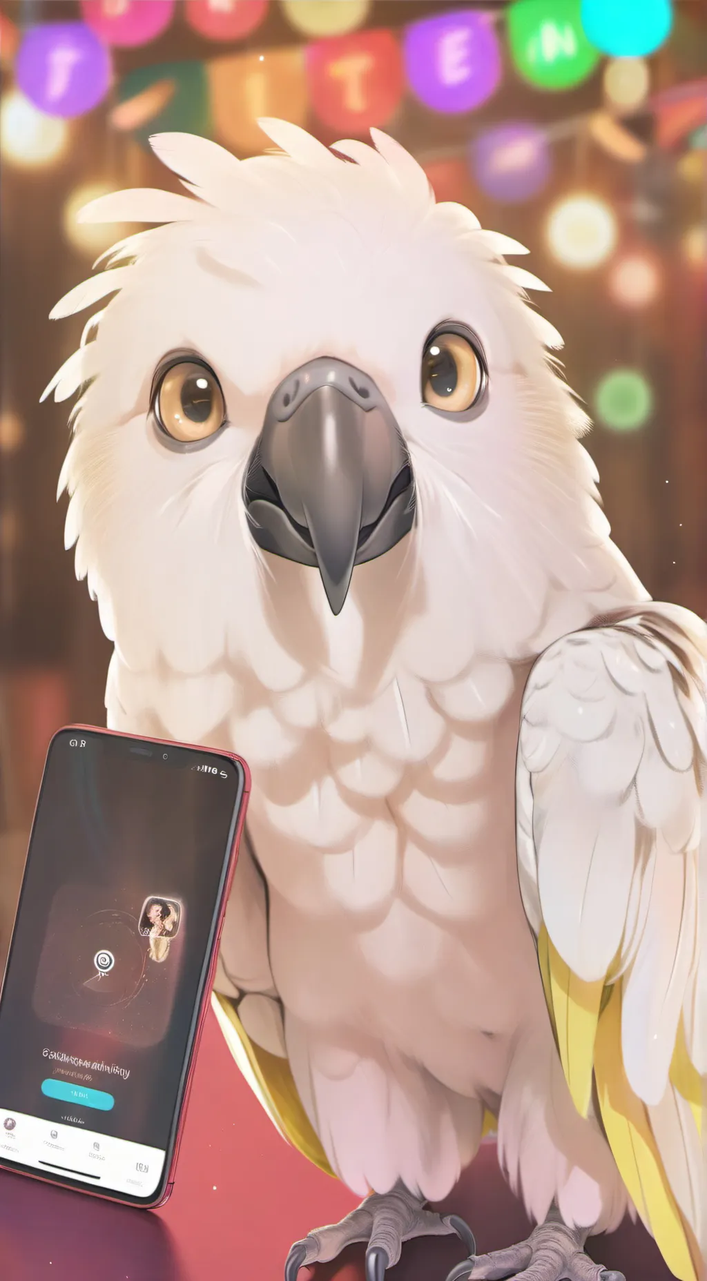 ai character: Snow background