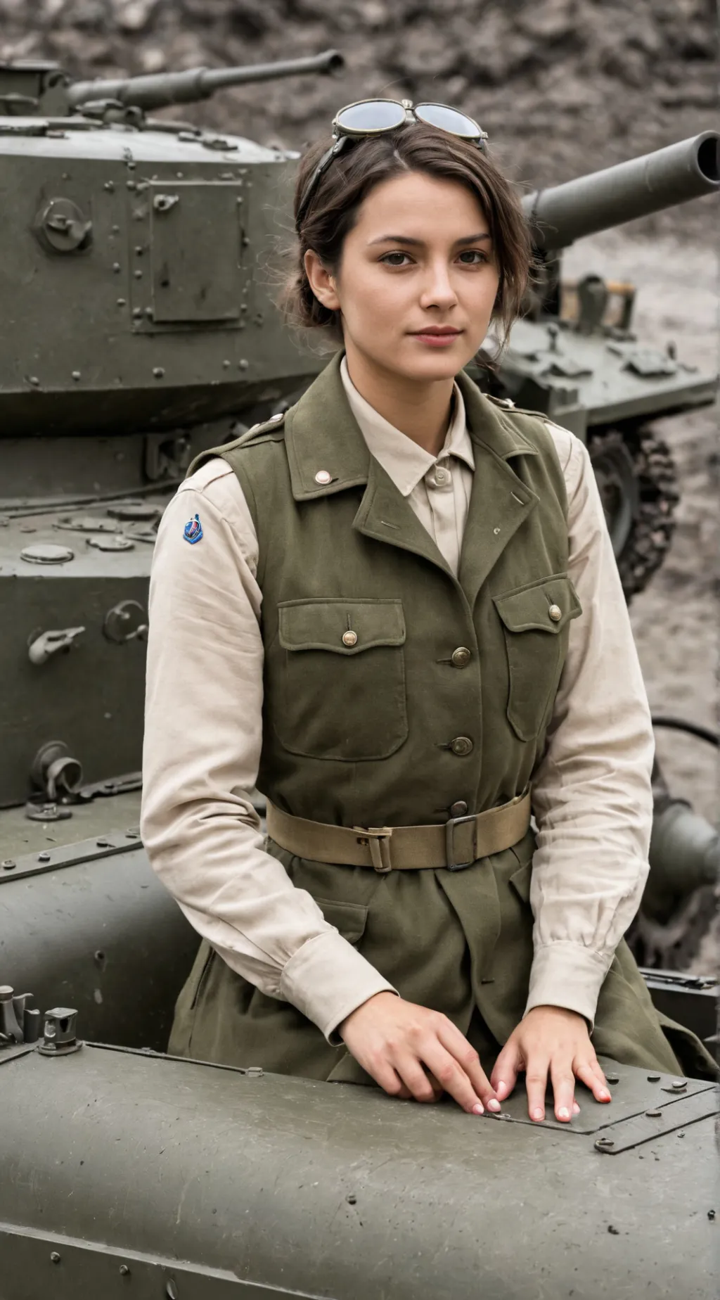 ai character: french tank crew  background