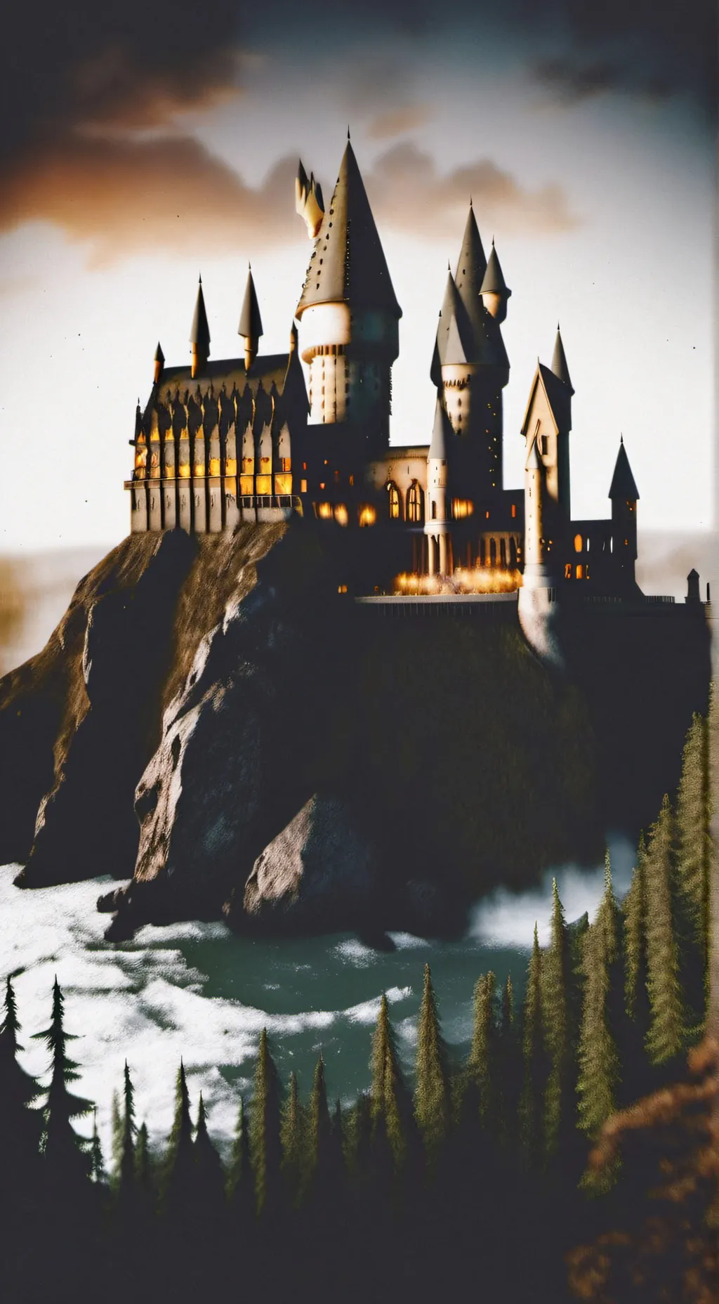 ai character: Hogwarts  background