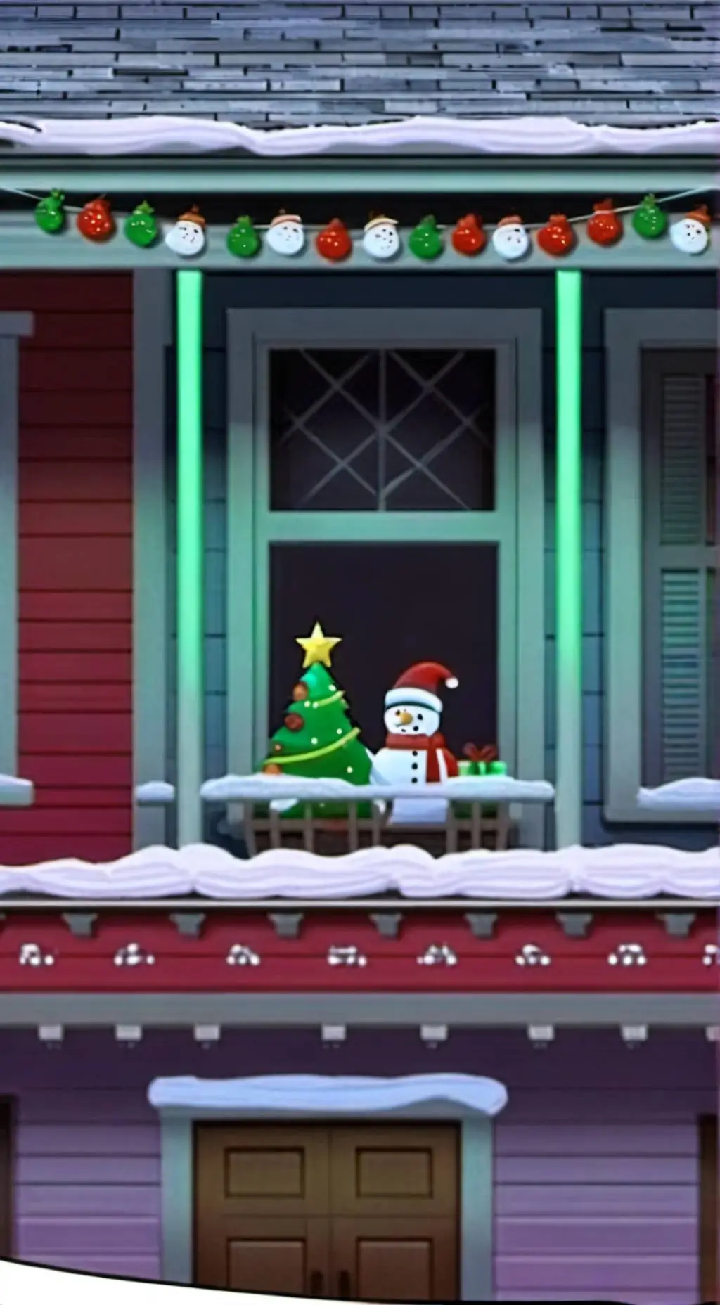 ai character: chrismas toons background