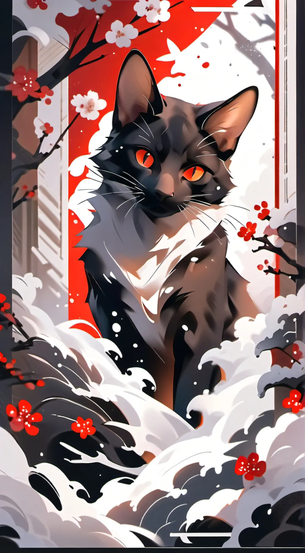 ai character: кот кет background