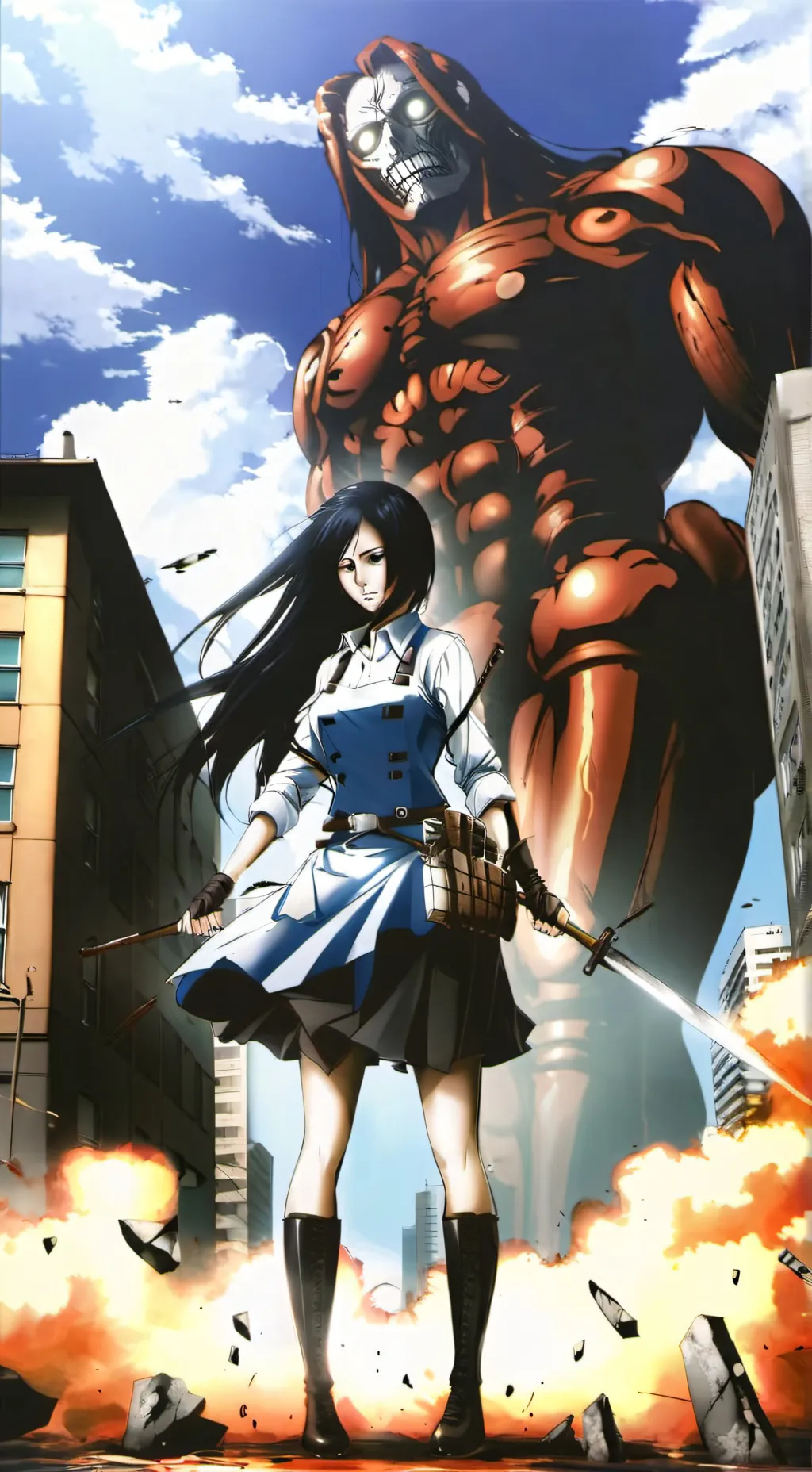 ai character: AOT: 0 death world background