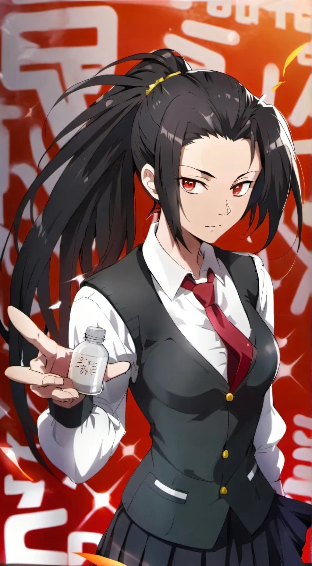 ai character: Momo yaoyorozu background