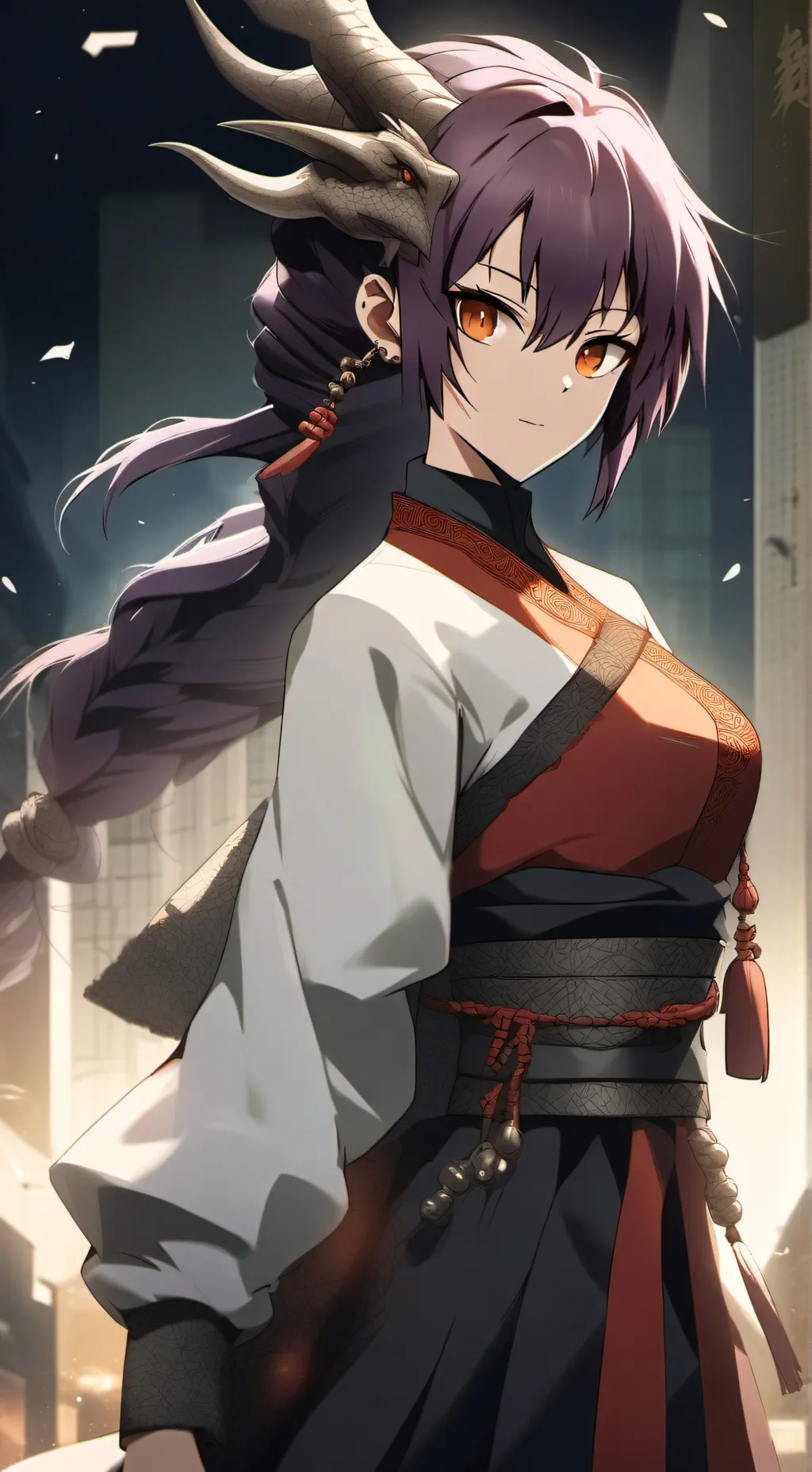 ai character: ￼ dragon Leader background