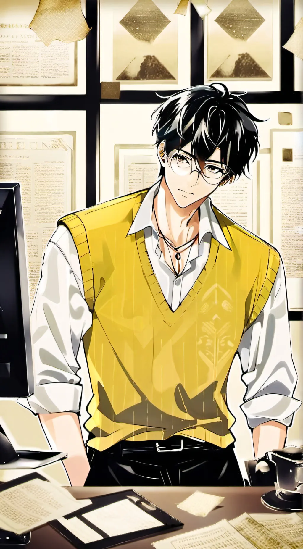 ai character: Evan background