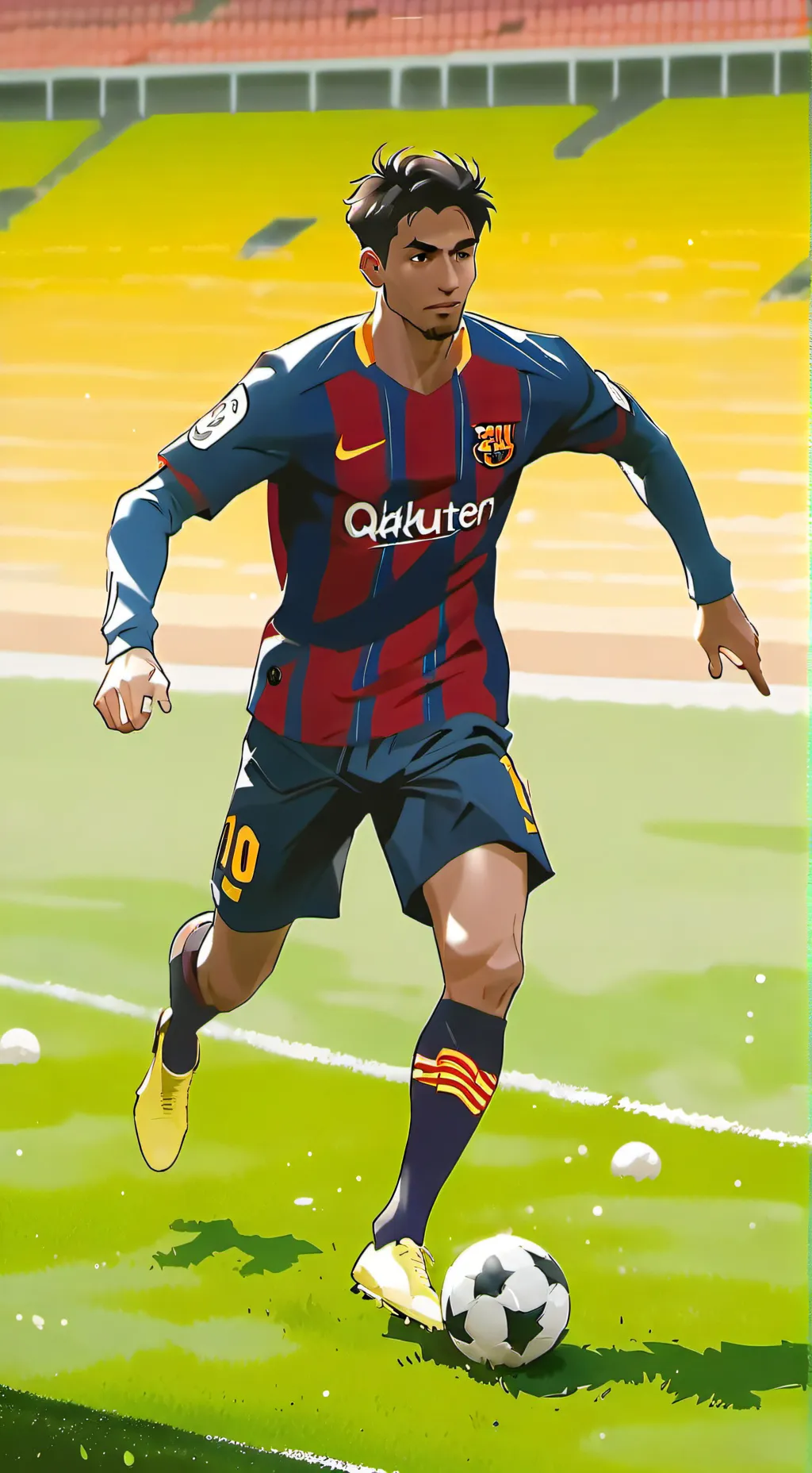 ai character: Lamine yamal  background