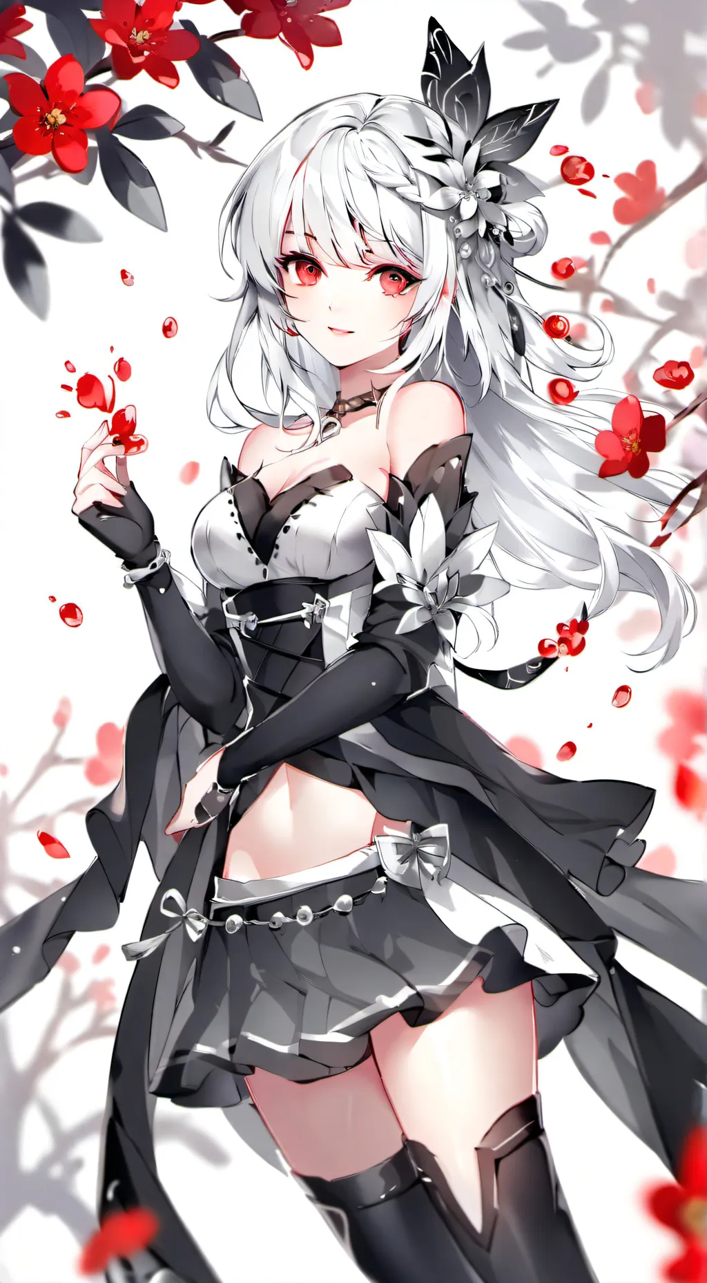 ai character: moonflower background