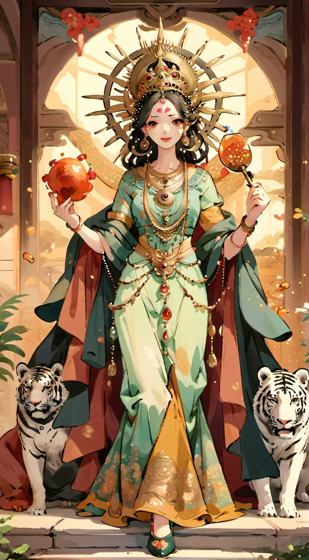 ai character: sasha the goddess  background