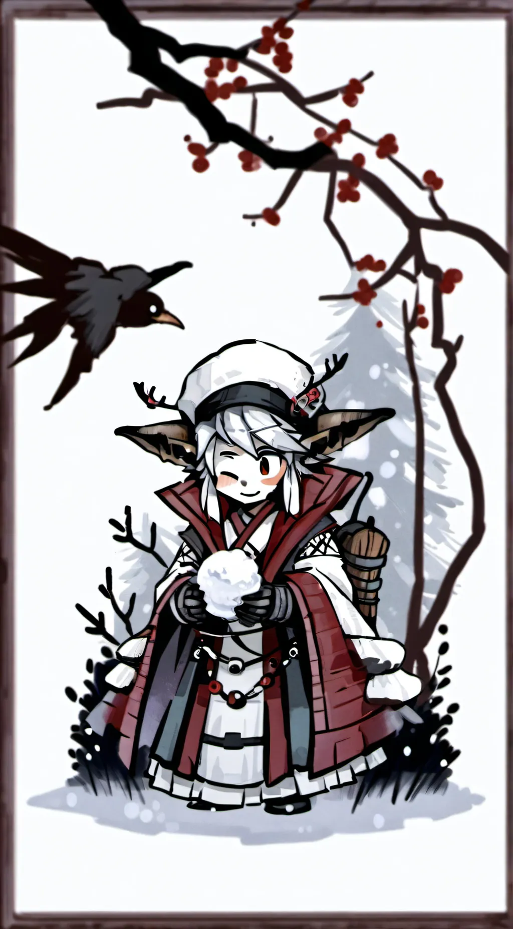 ai character: lost silver background