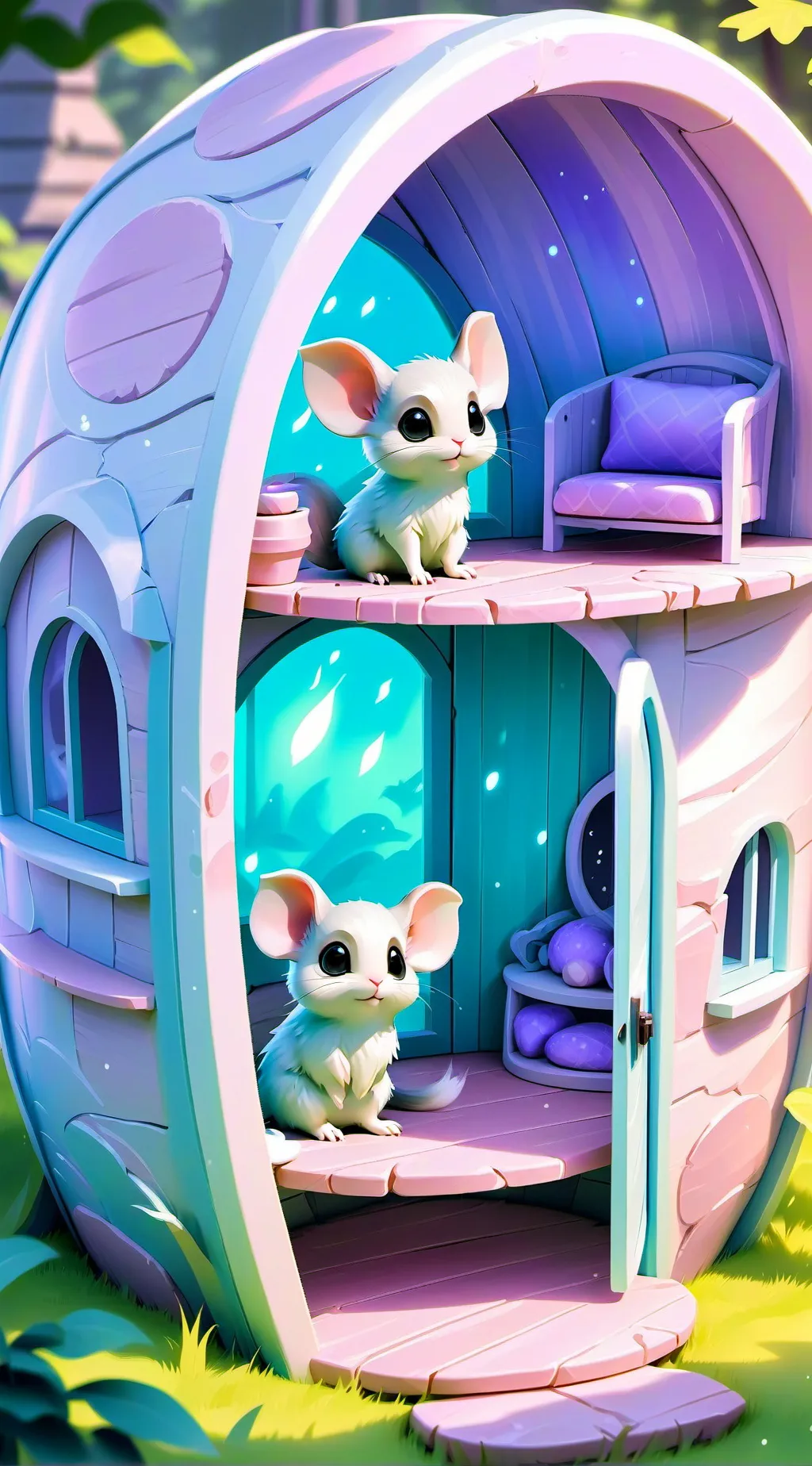 ai character: Smolsie pet house background