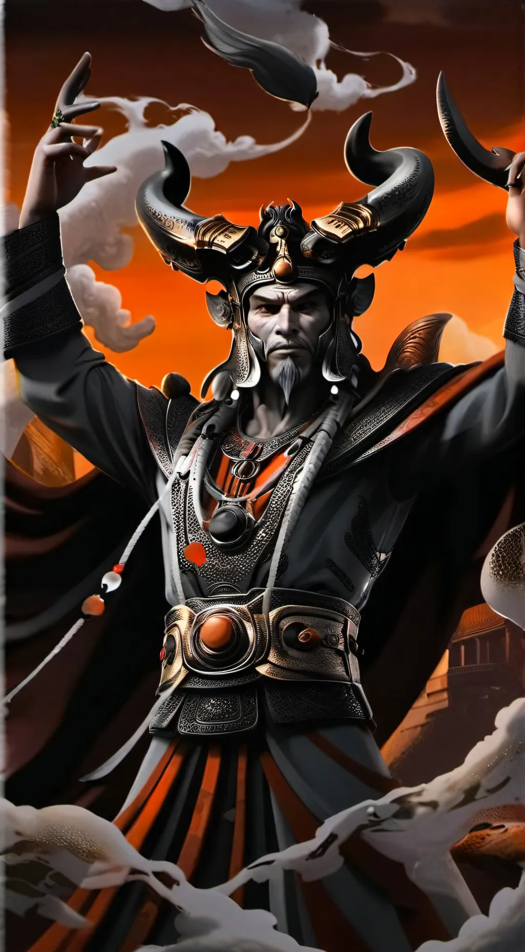 ai character: Шаман  background