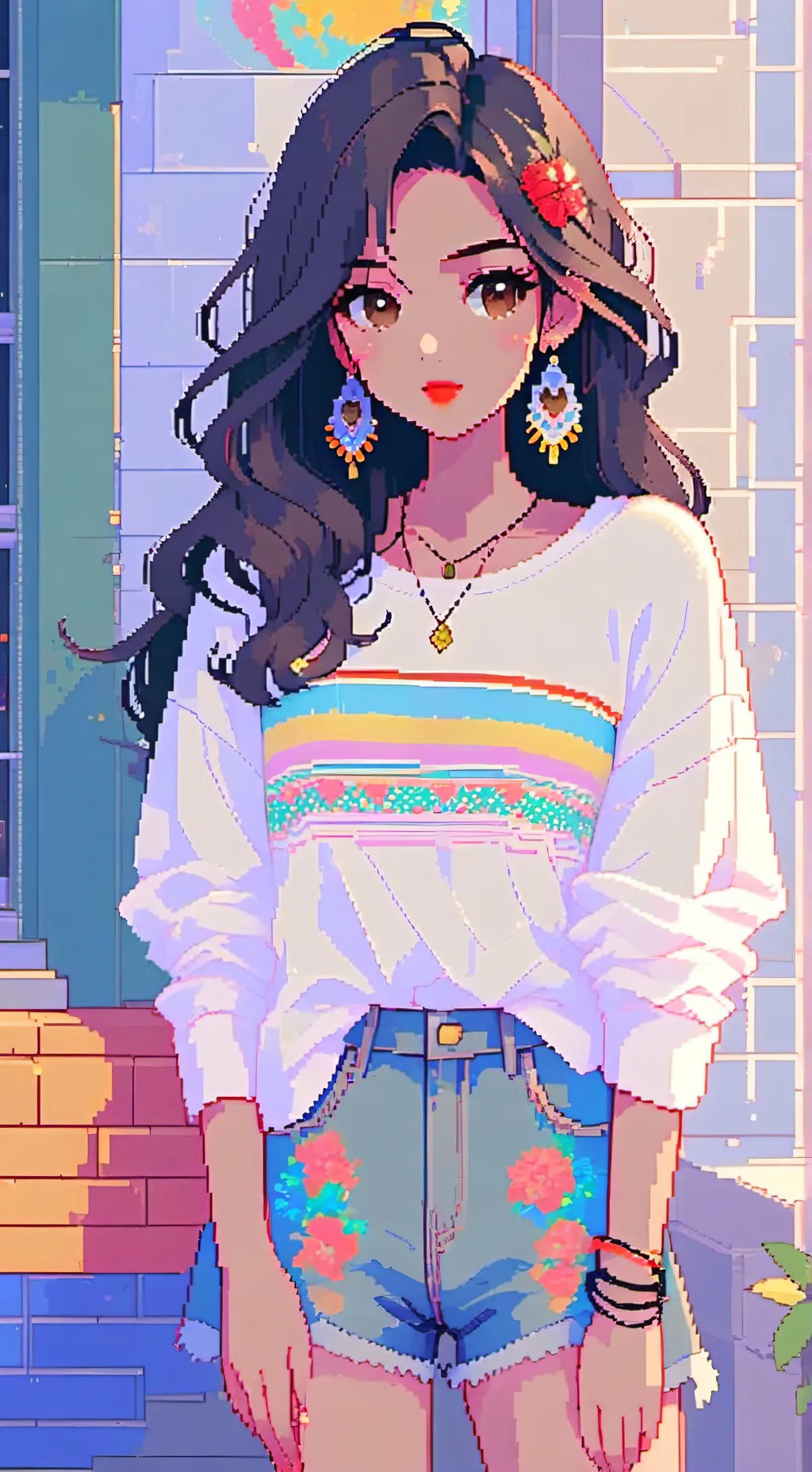 ai character: Karina  background