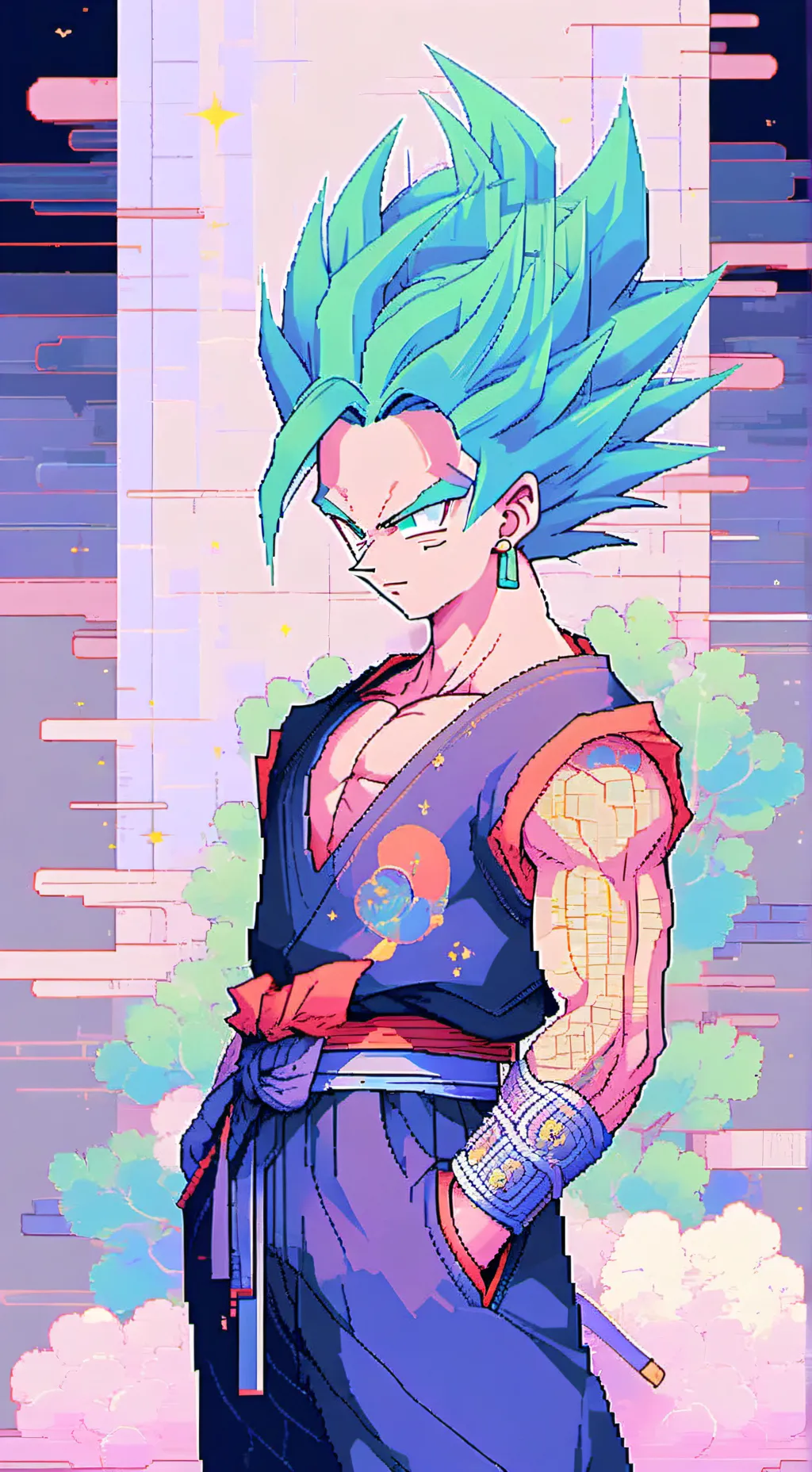 ai character: vegito  background