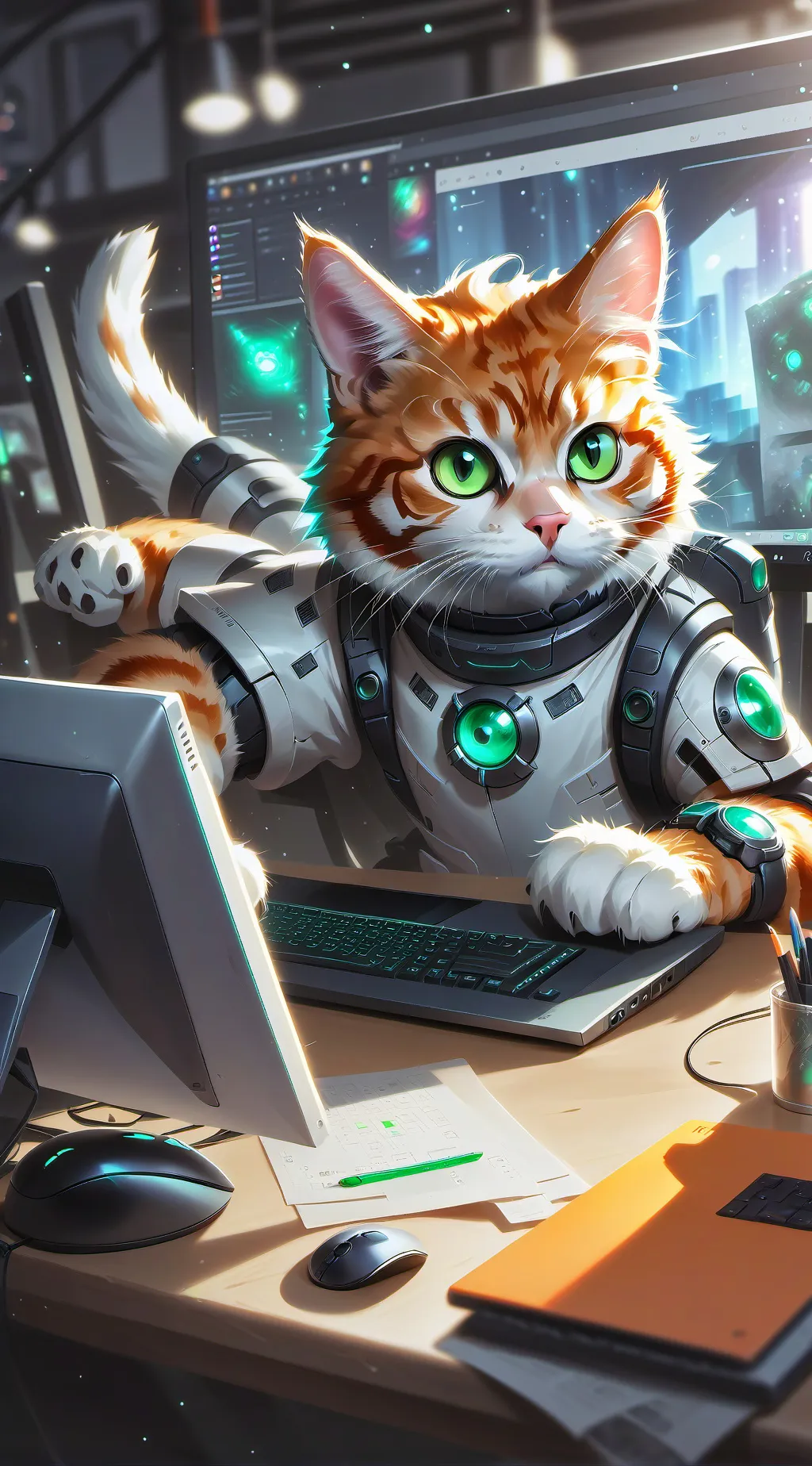 ai character: Pixel background