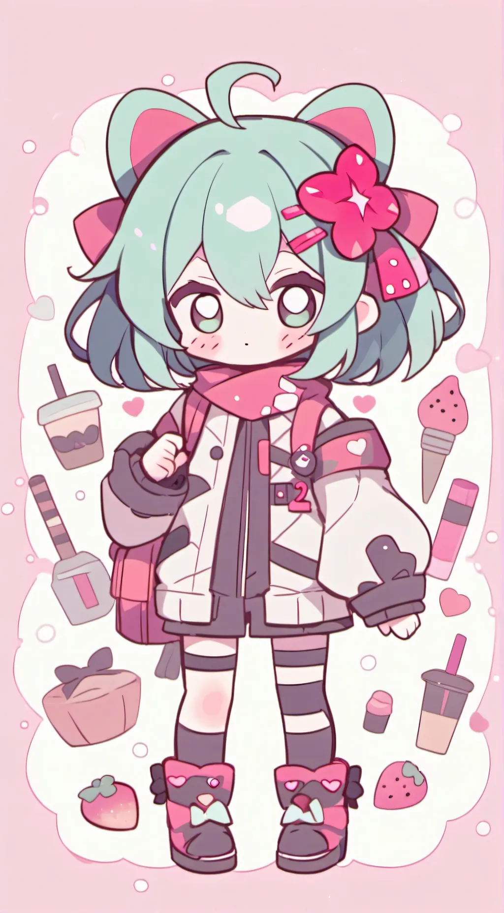 ai character: Bg x st background