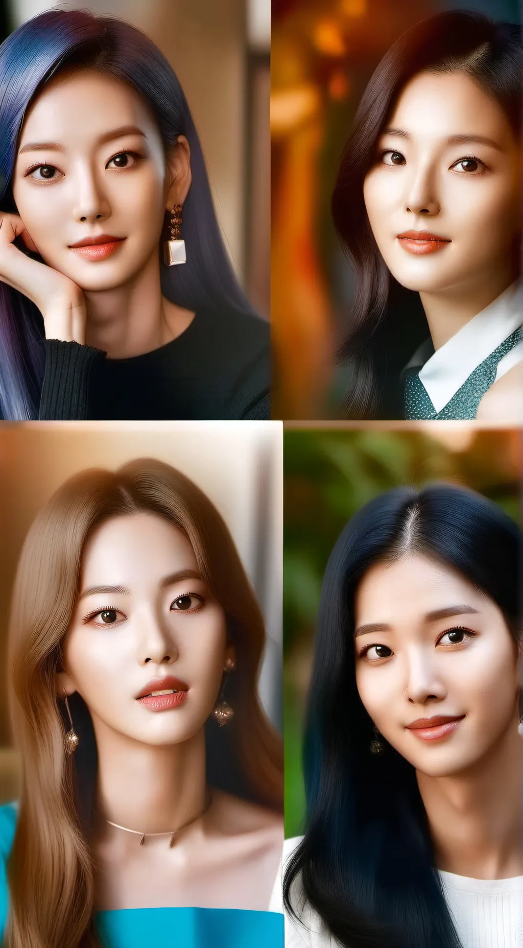 ai character: black pink ♡♡♡ background