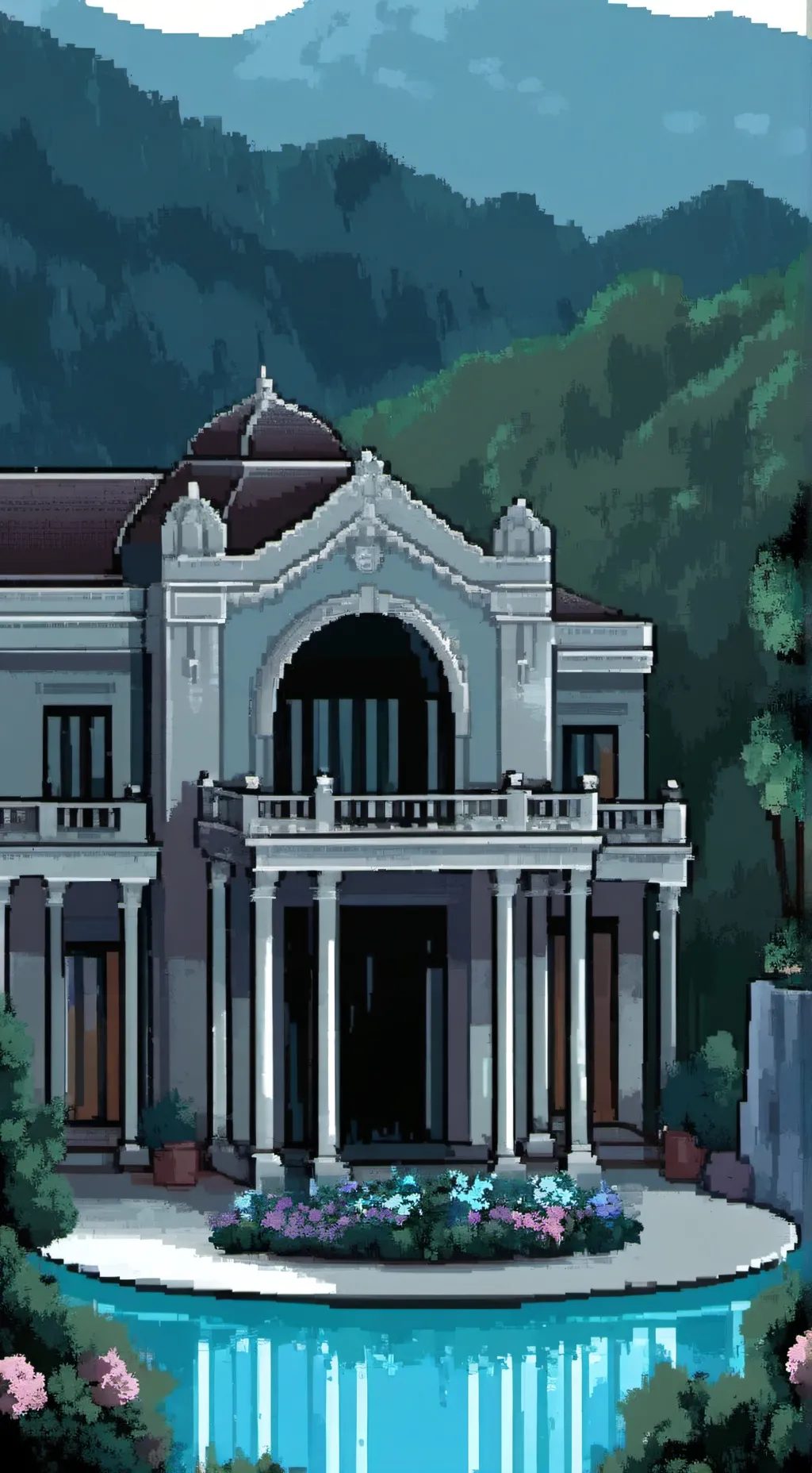 ai character: Doors hotel background