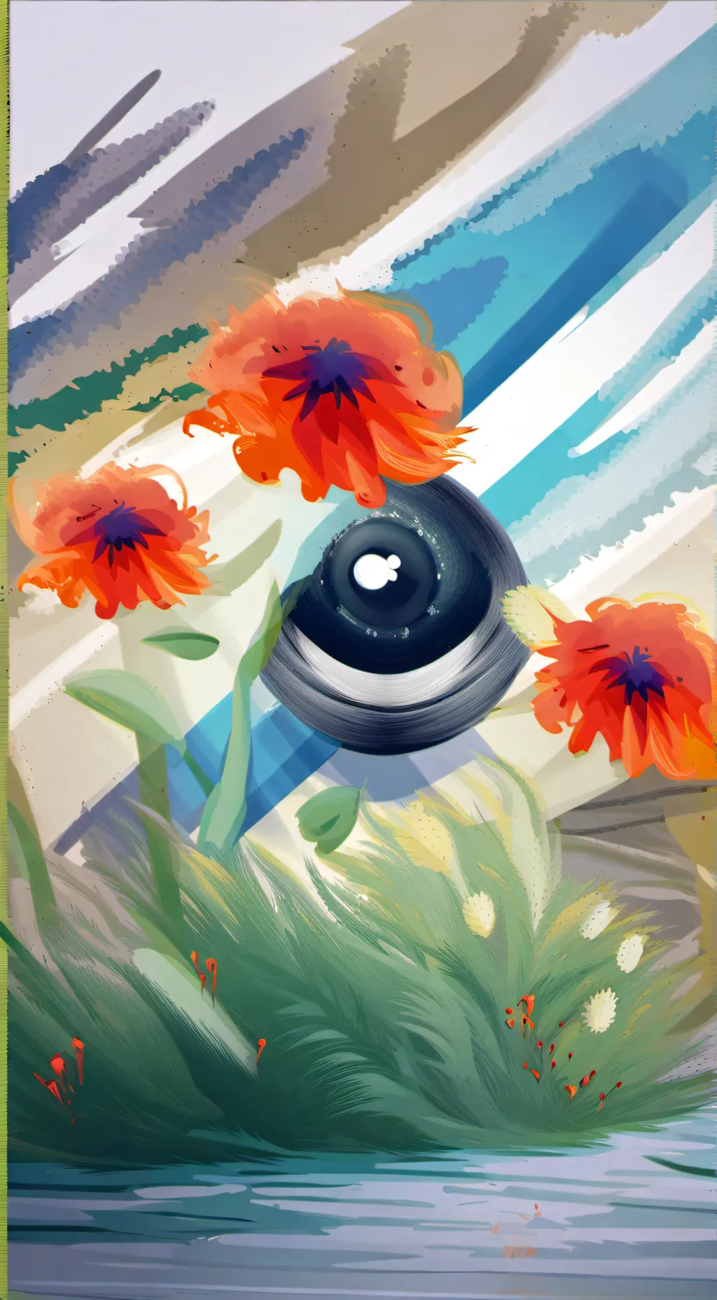 ai character: MoonFlower:3🌈🌙 background