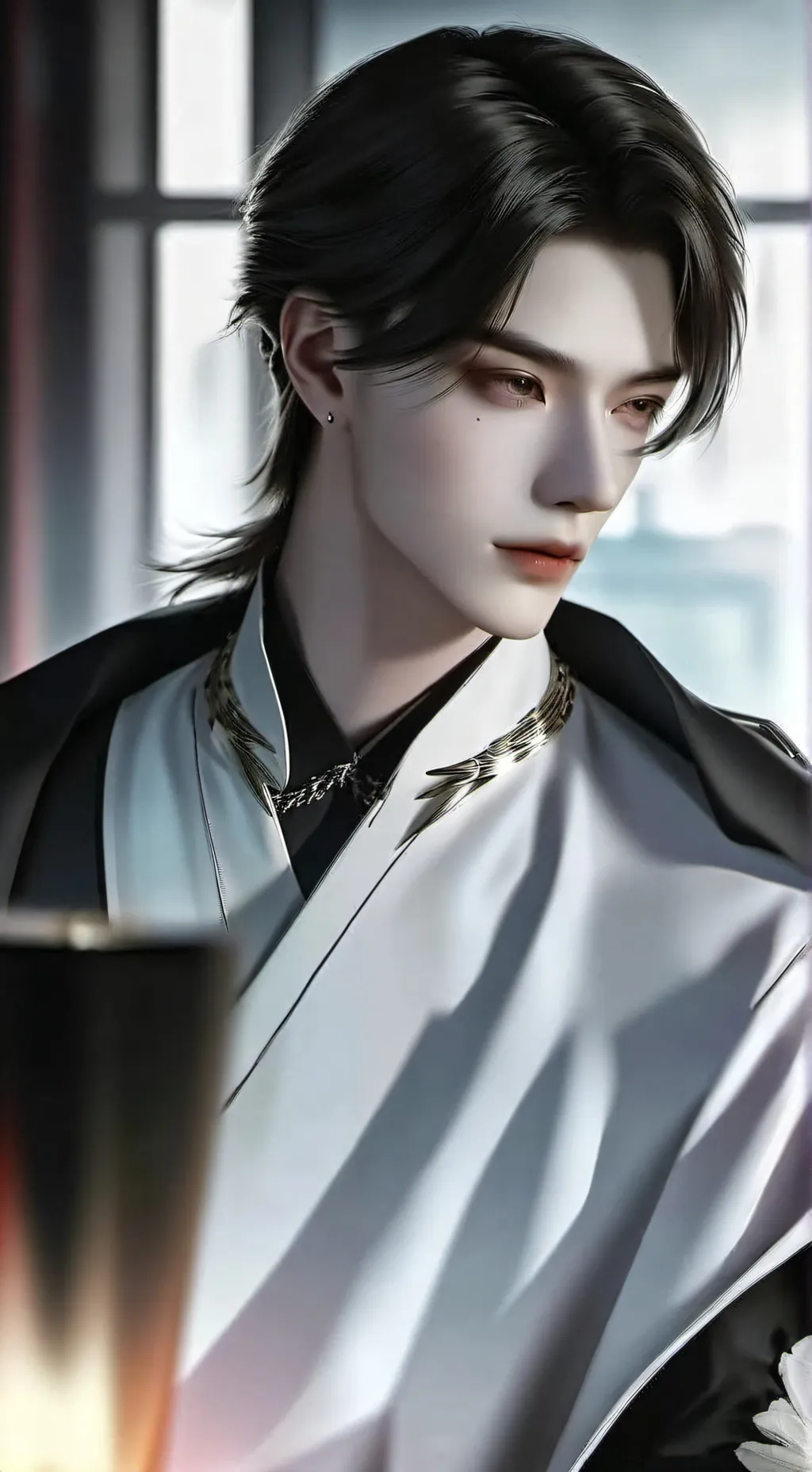 ai character: ꙳༺Christian༻꙳ background