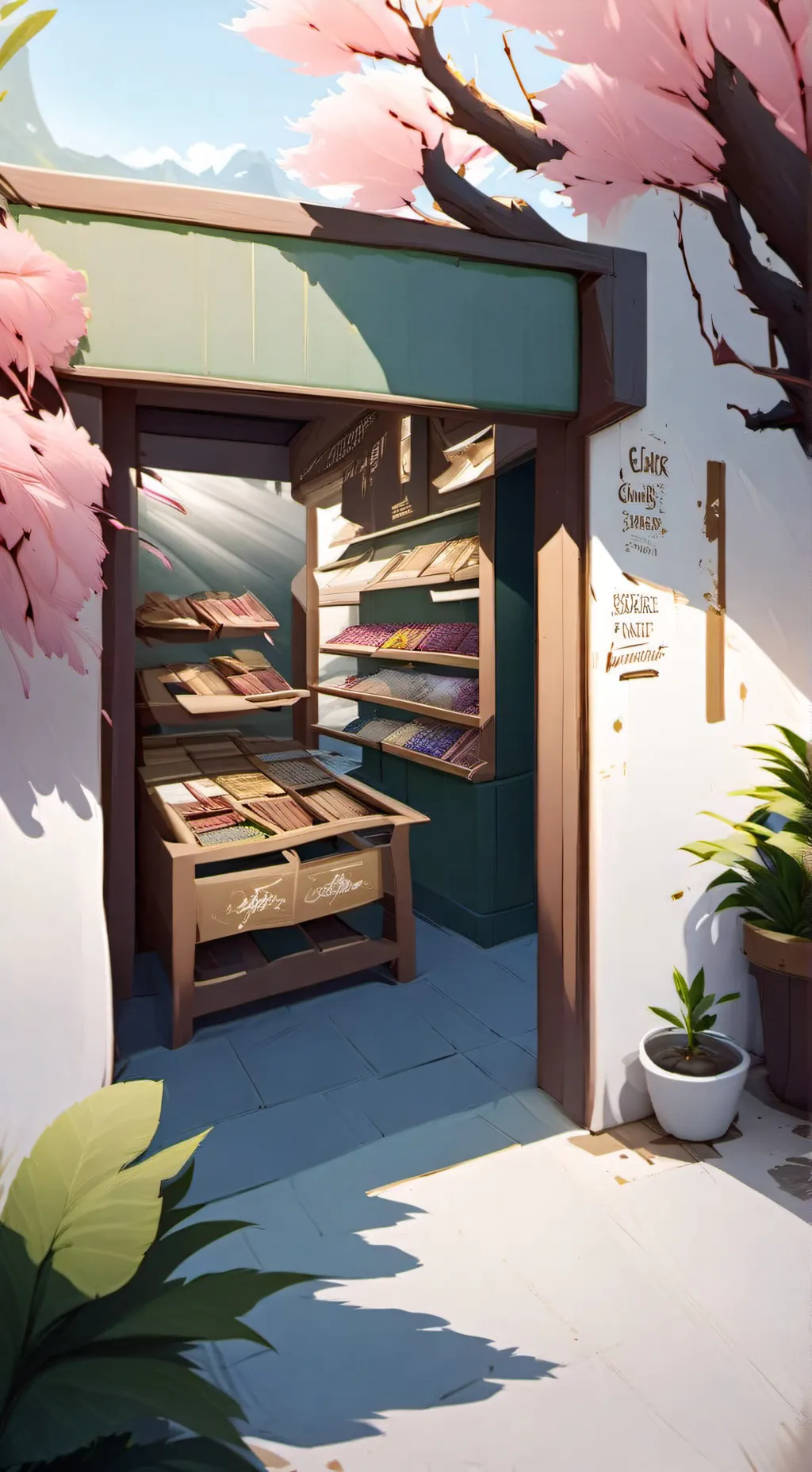 ai character: Clukr's Sari-Sari  background