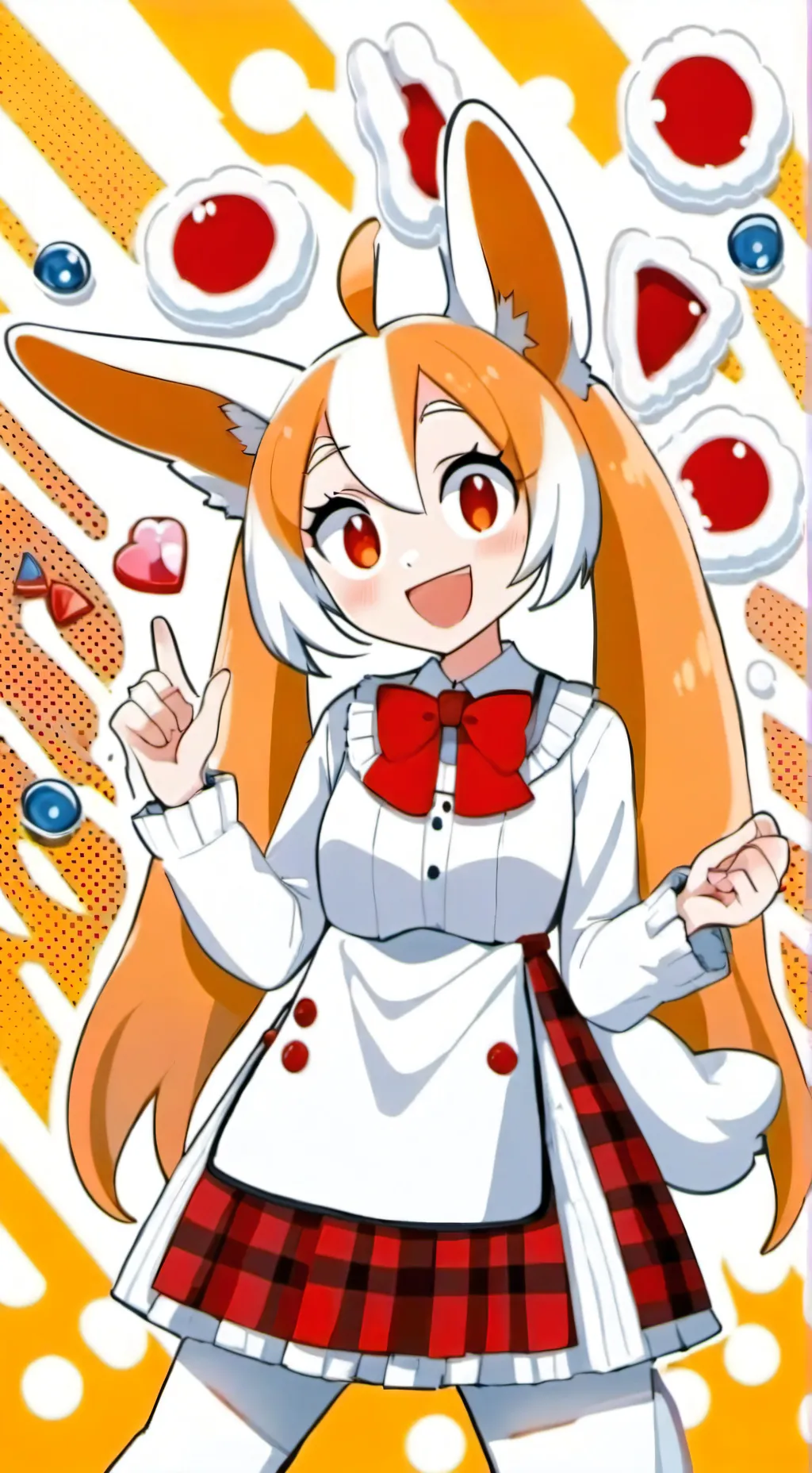 ai character: Cream the rabbit  background