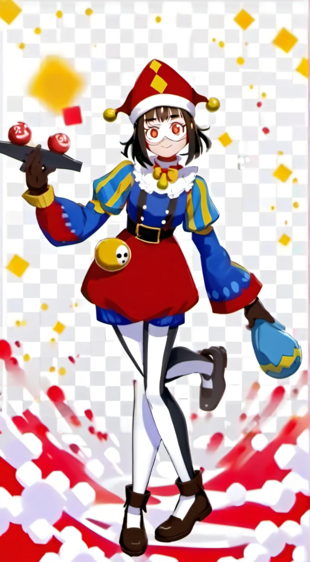 ai character: Yazar Pomni background