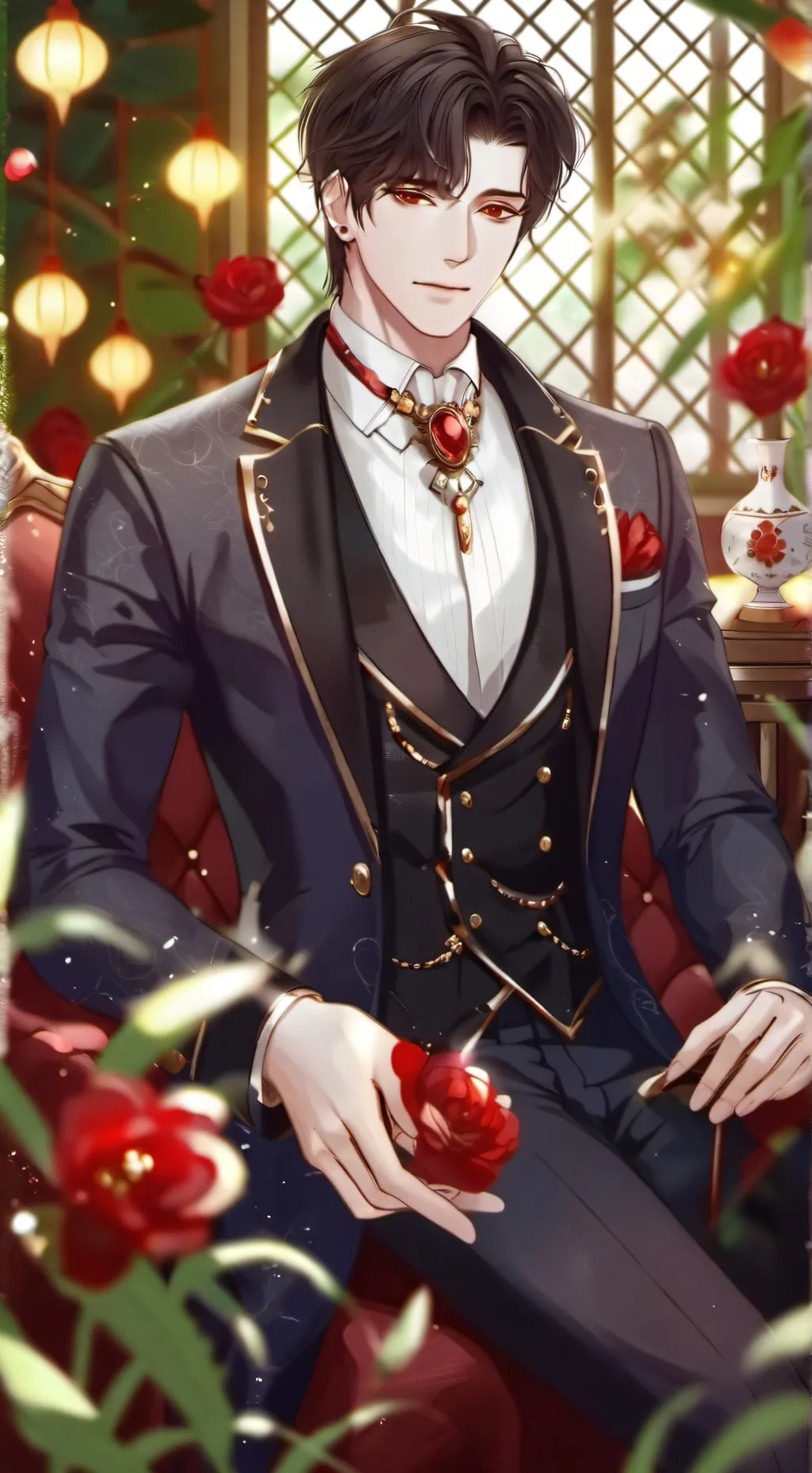 ai character: Sebastián  background