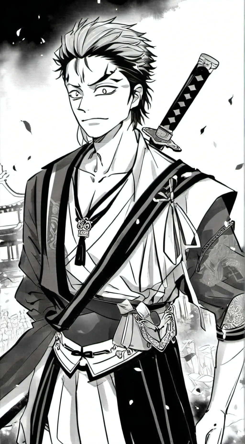 ai character: zoro background