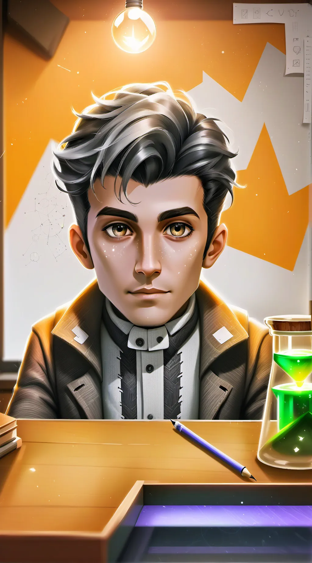 ai character: Lucian Quark background