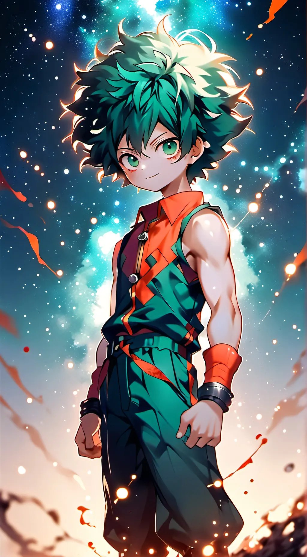 ai character: Deku argument  background