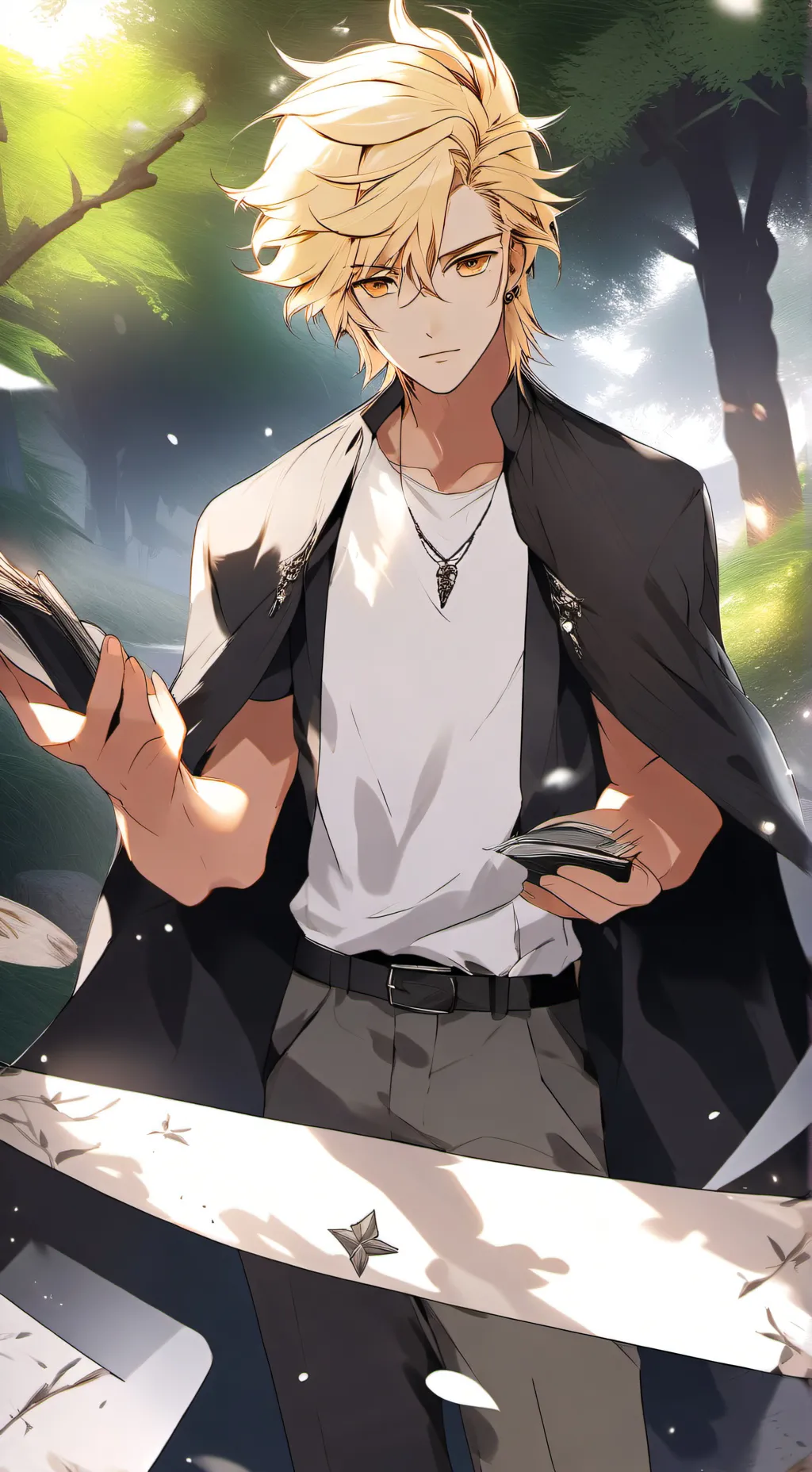 ai character: lase background