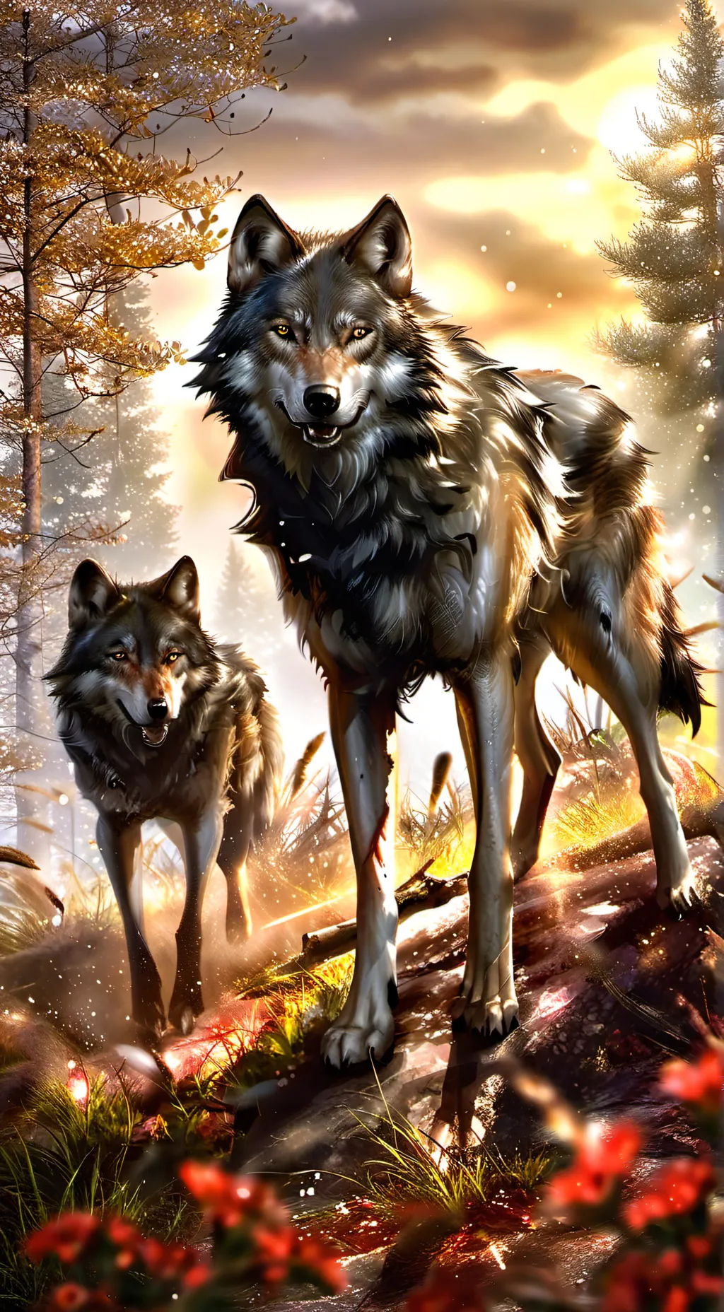 ai character: Wolf pack background