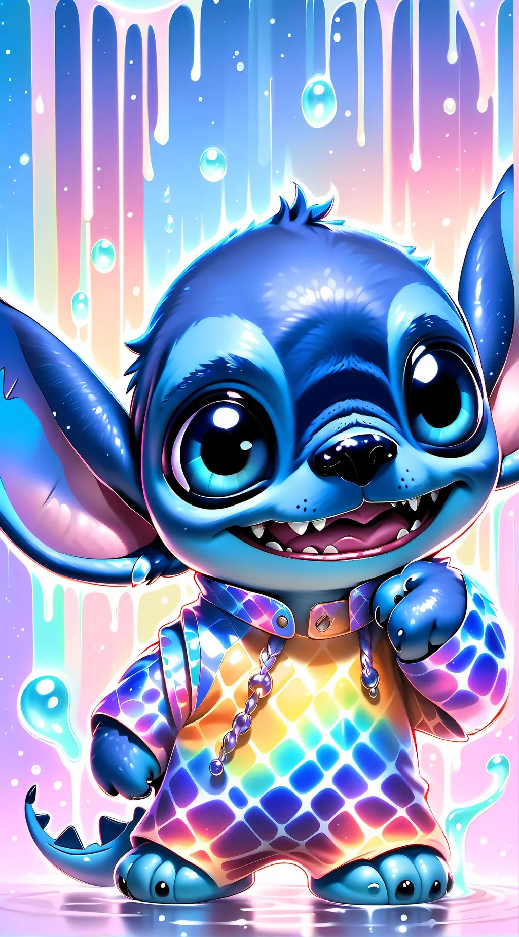 ai character: Stitch background