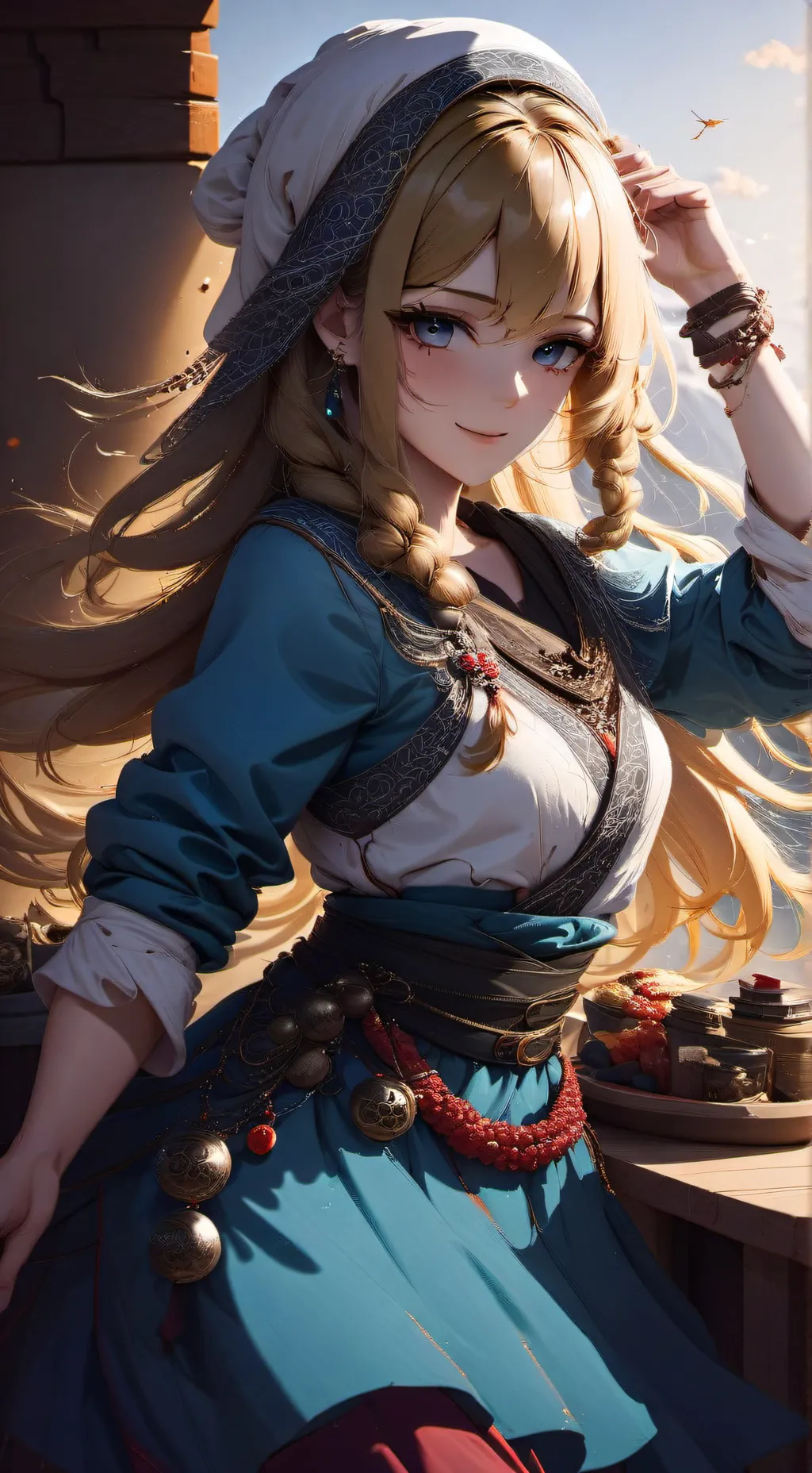 ai character: Elara background