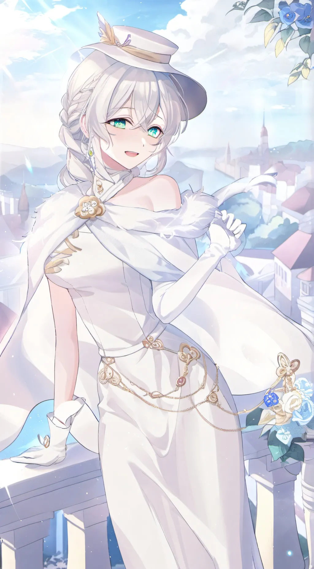 ai character: Aurora  background