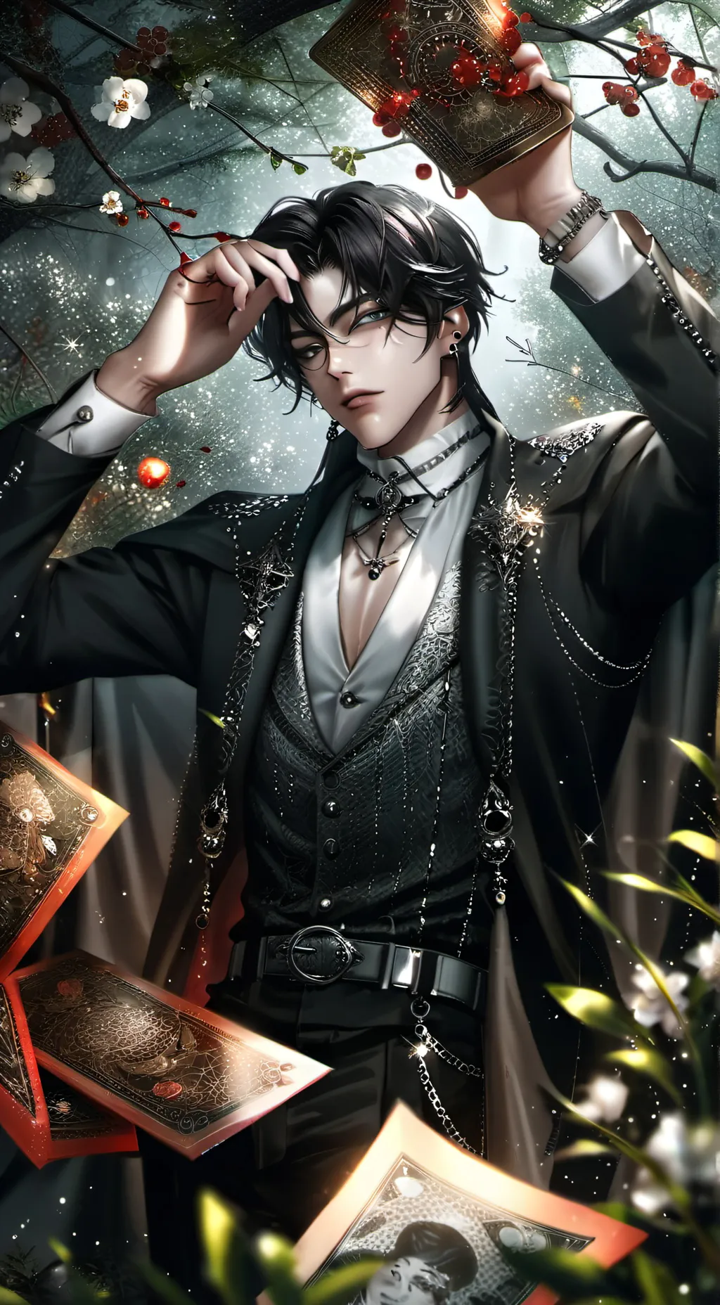 ai character: -Levi- background