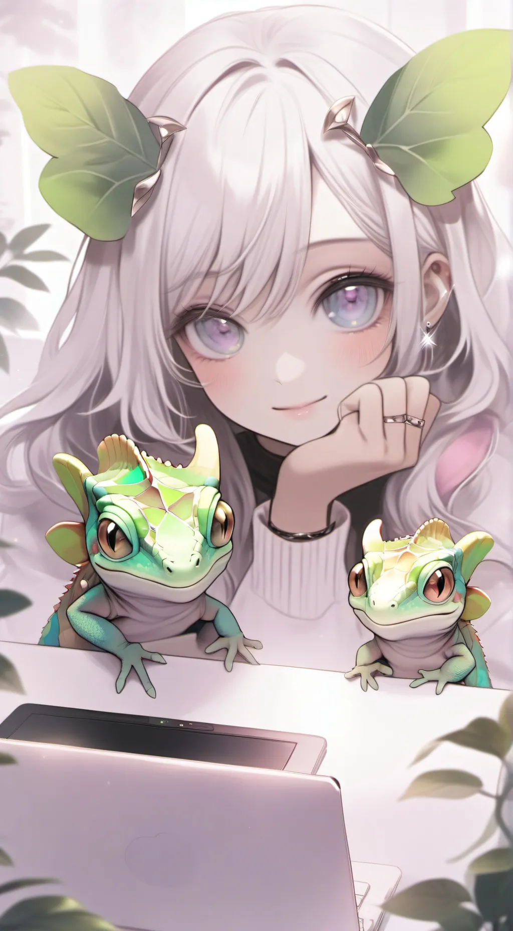 ai character: Pixel background