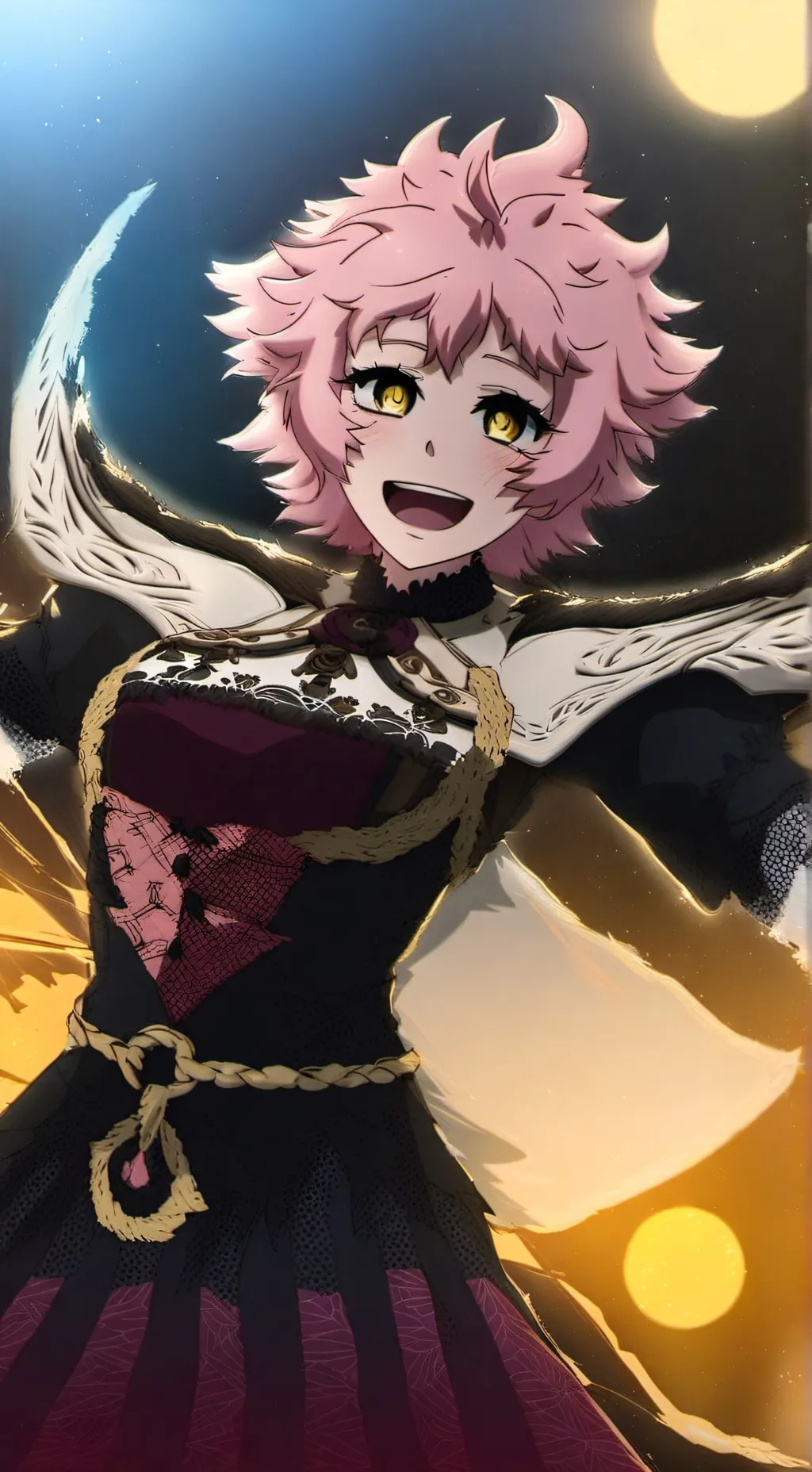 ai character: Mina Ashido MHA background