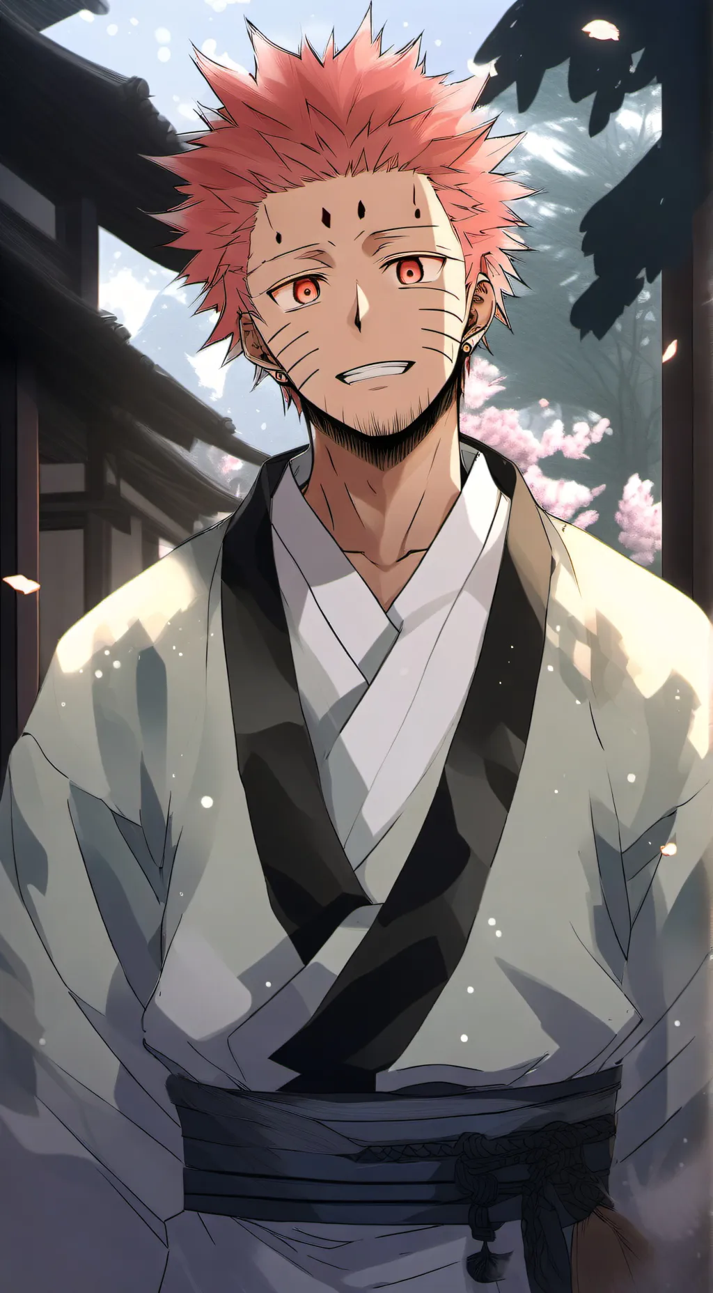 ai character: Sukuna x megumi  background