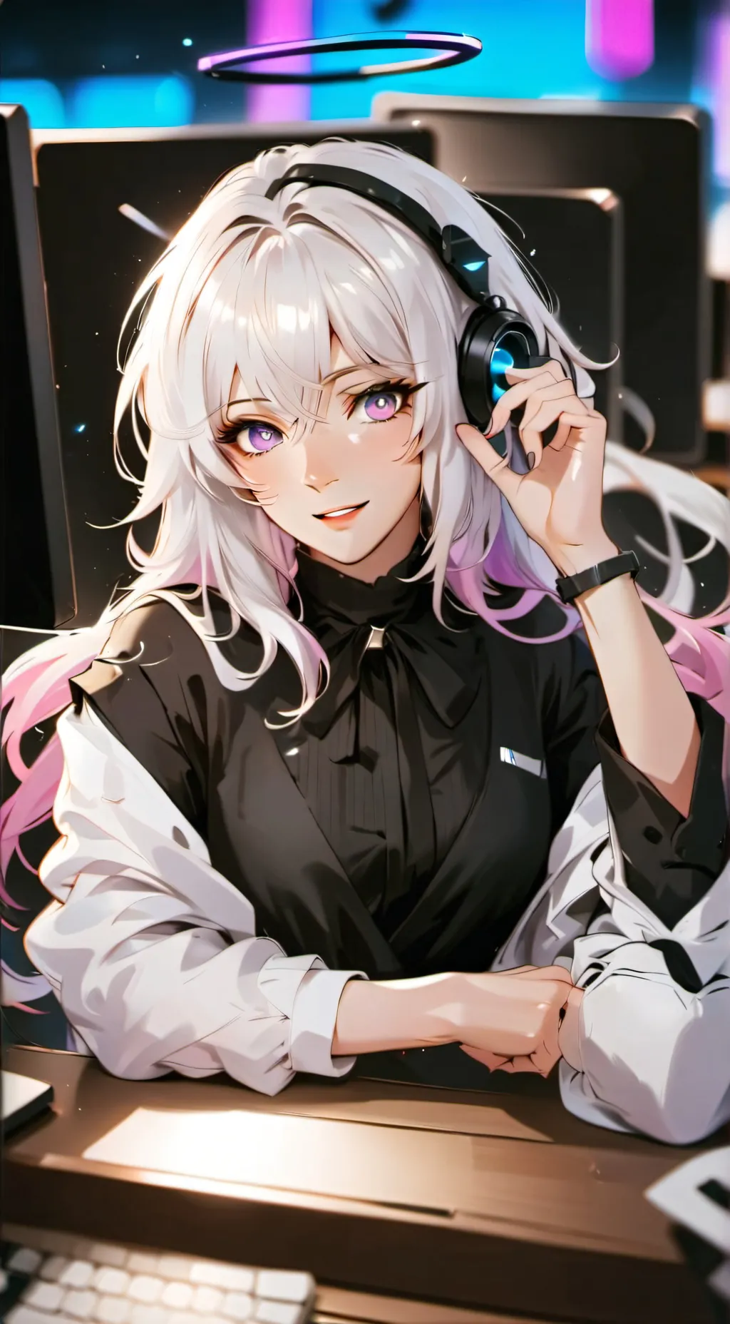 ai character: Luna background