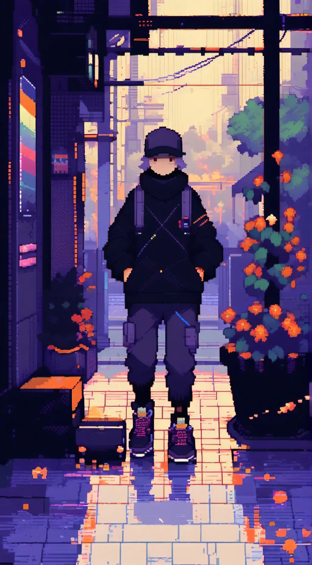 ai character: NIGHTMARE SANS! background