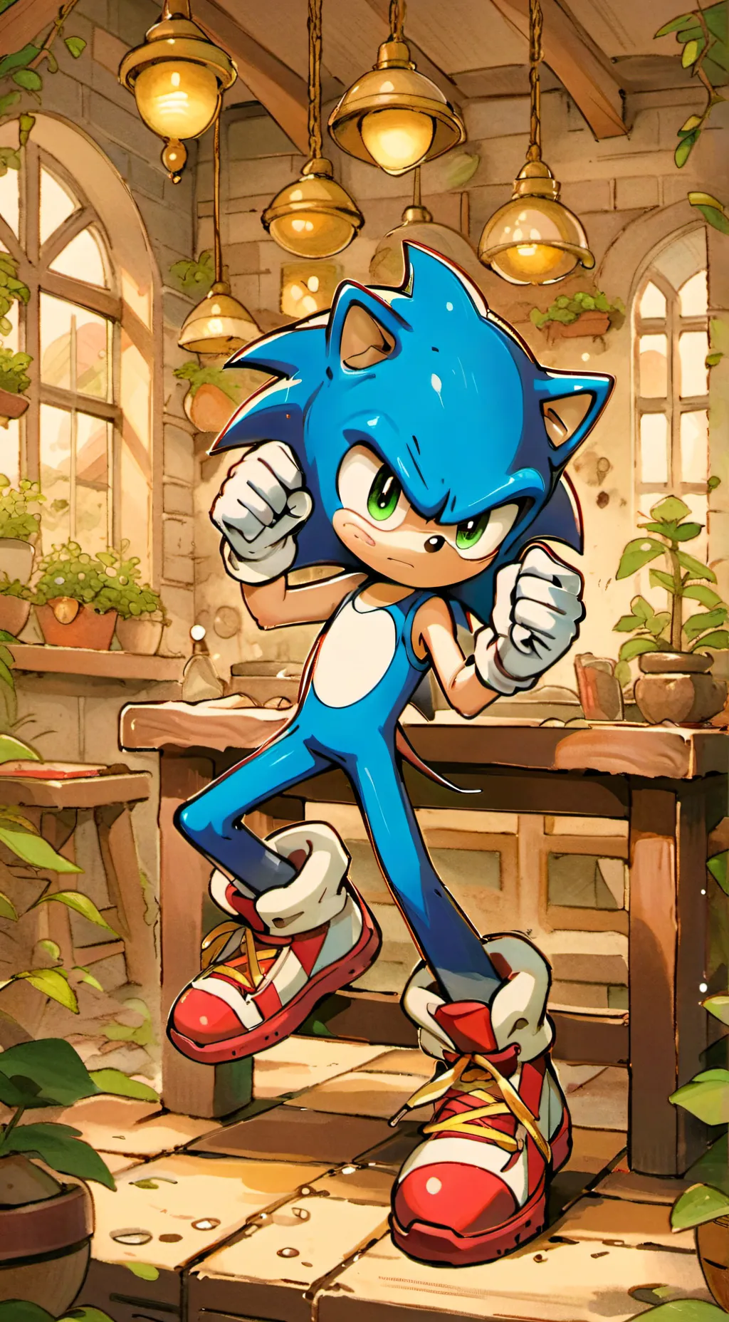 ai character: Sonic A.F. 20 background