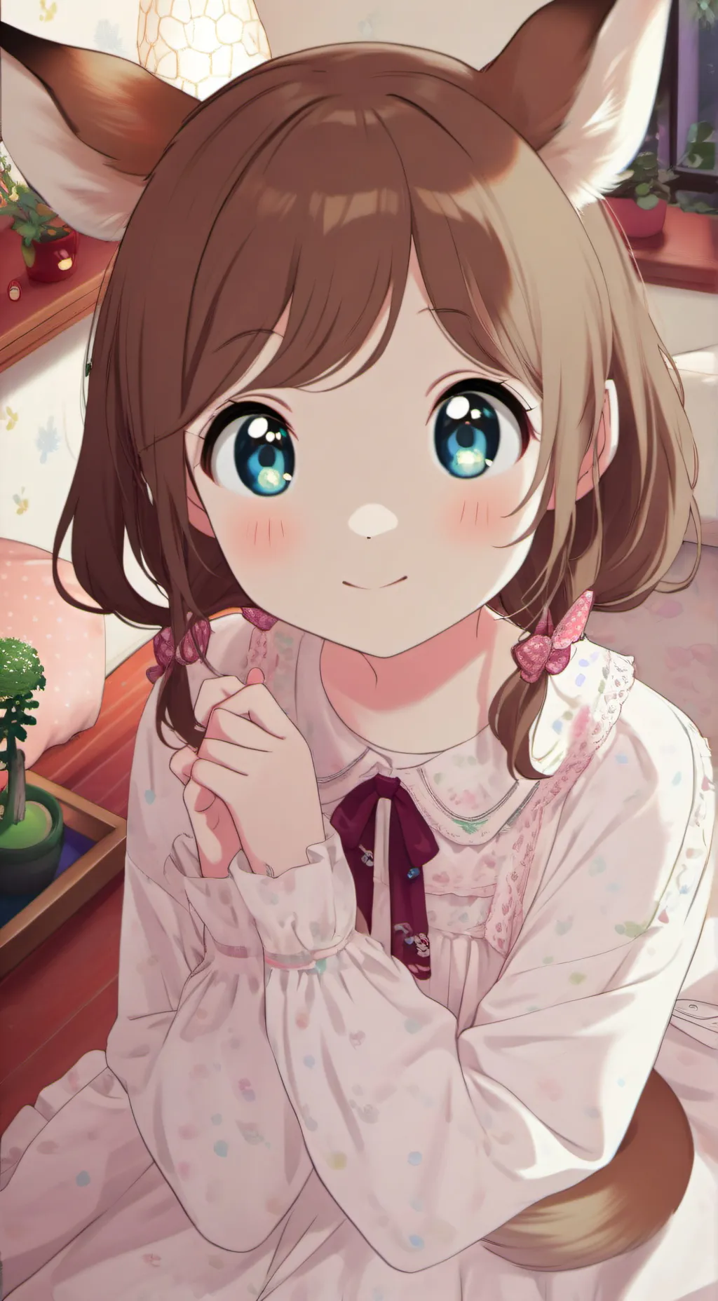 ai character: Dappled Fawn Furry background