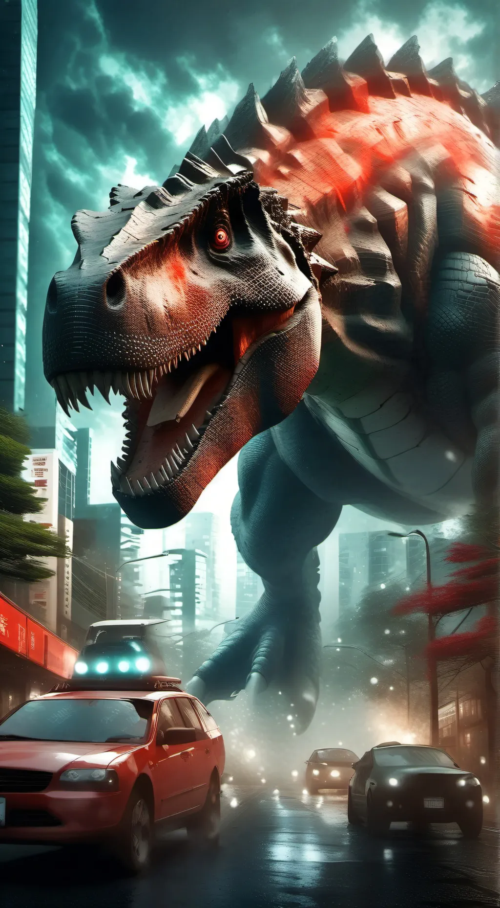 ai character: Godzillas background